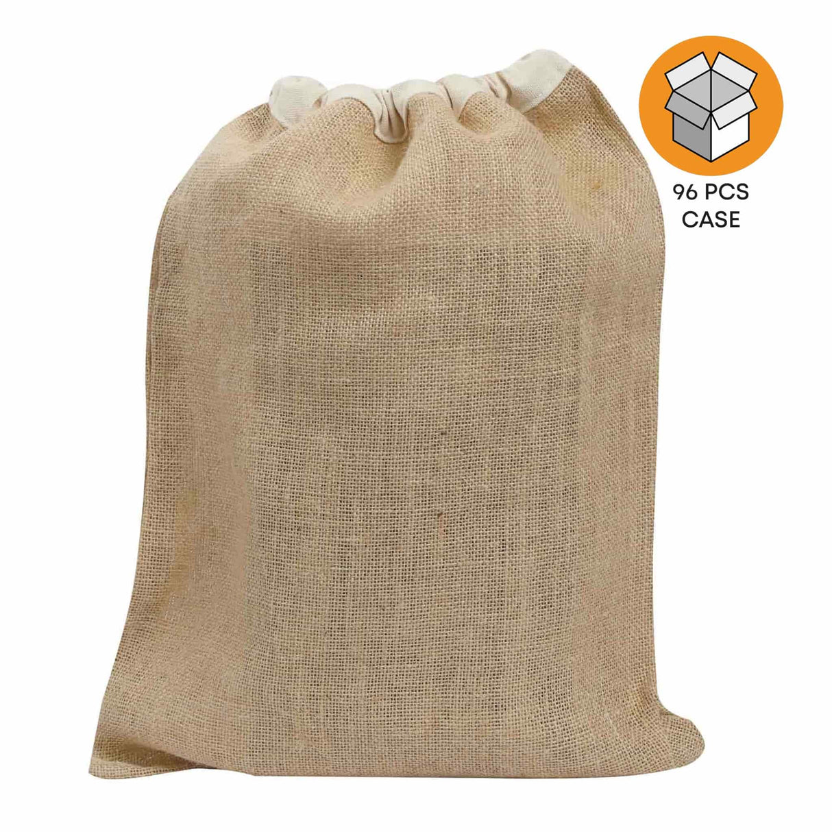 Natural Burlap Backpack Case