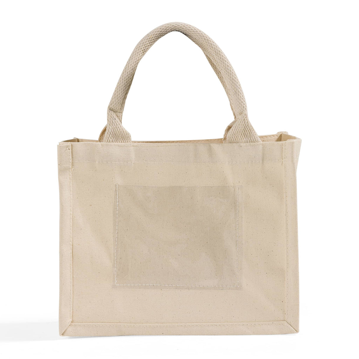 natural canvas wedding favor tote bag