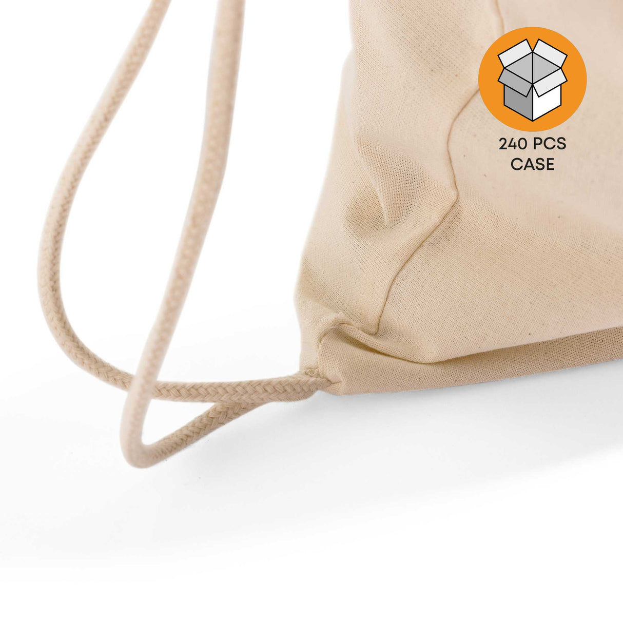 240 ct Economical Sport Cotton Drawstring Bag Cinch Packs - By Case