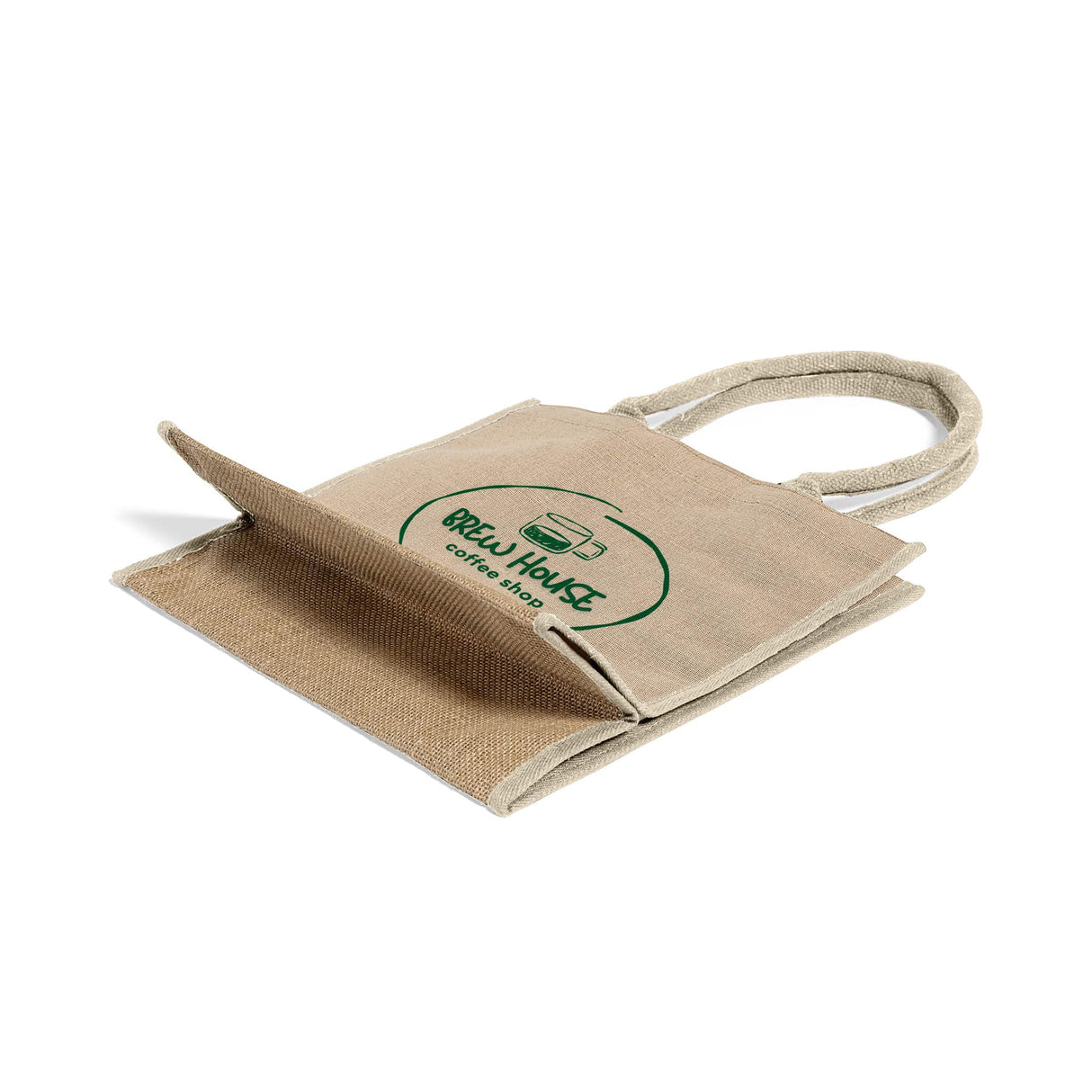 Fancy Jute Blend Tote Bags Customized - Personalized Jute Blend Tote Bags With Your Logo - TJ912