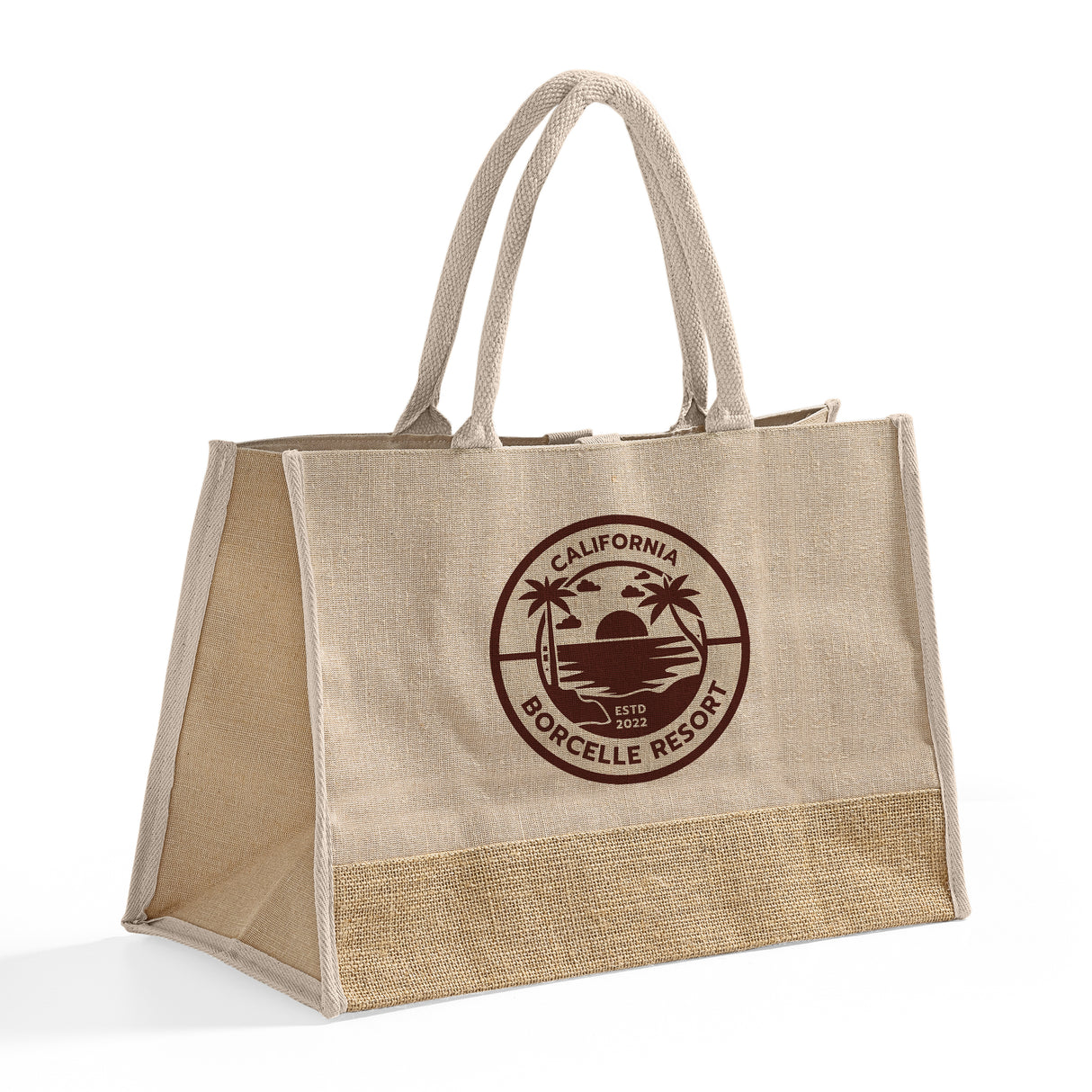 Fashion Jute Tote Bags Customized - Personalized Jute Tote Bags With Your Logo - TJ892