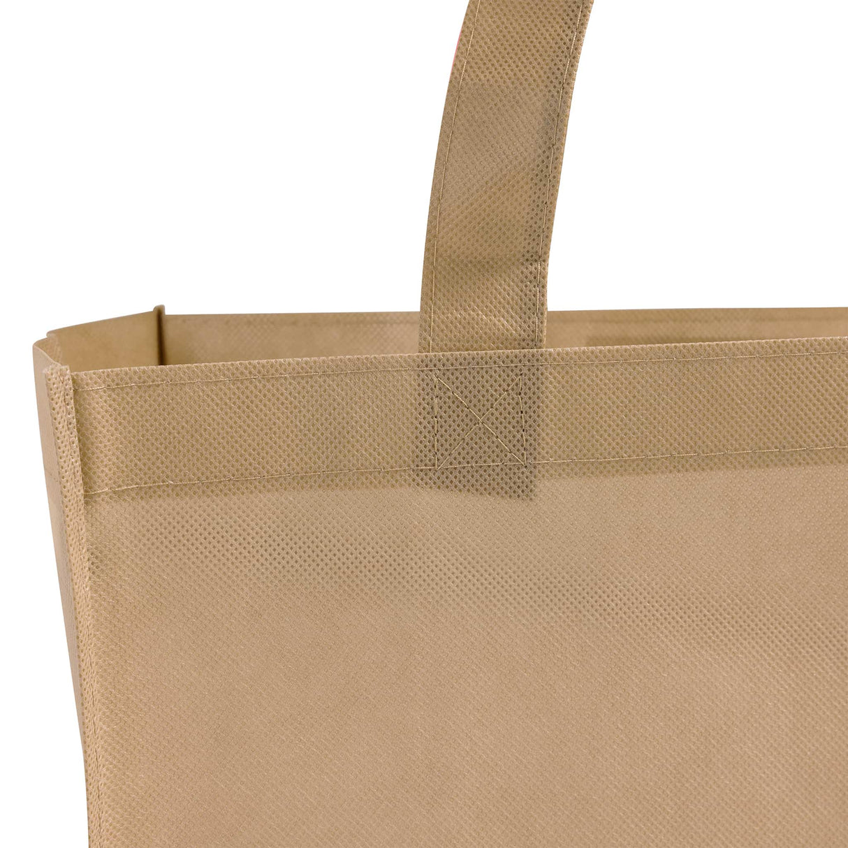 natural grocery tote bag handle detail