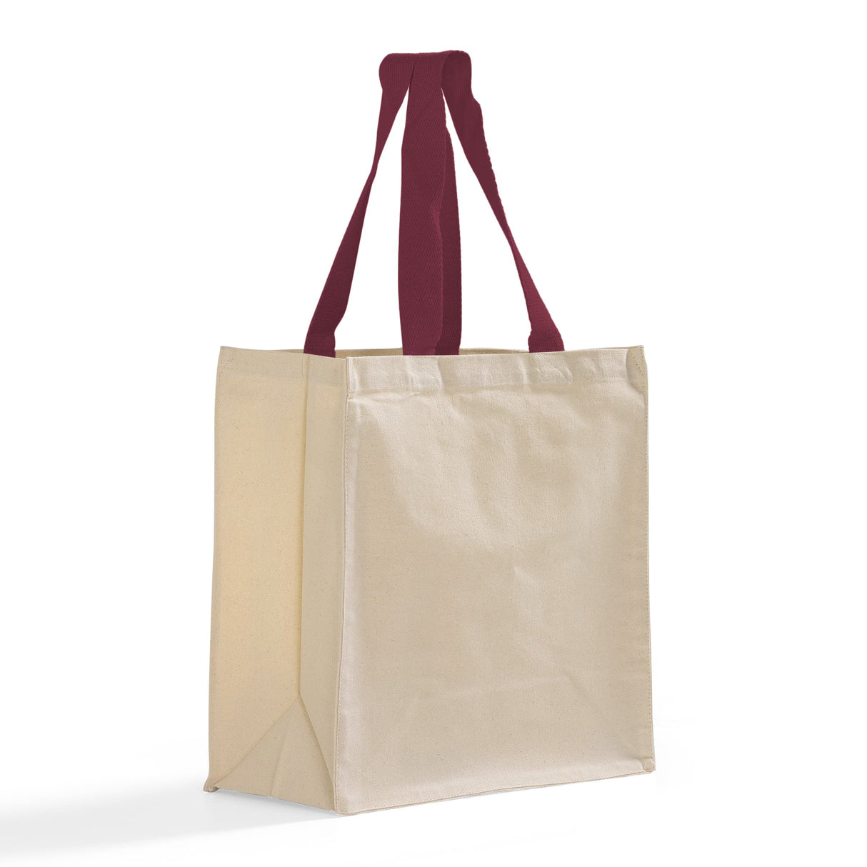 Natural Maroon Ultimate Canvas Shopper Tote