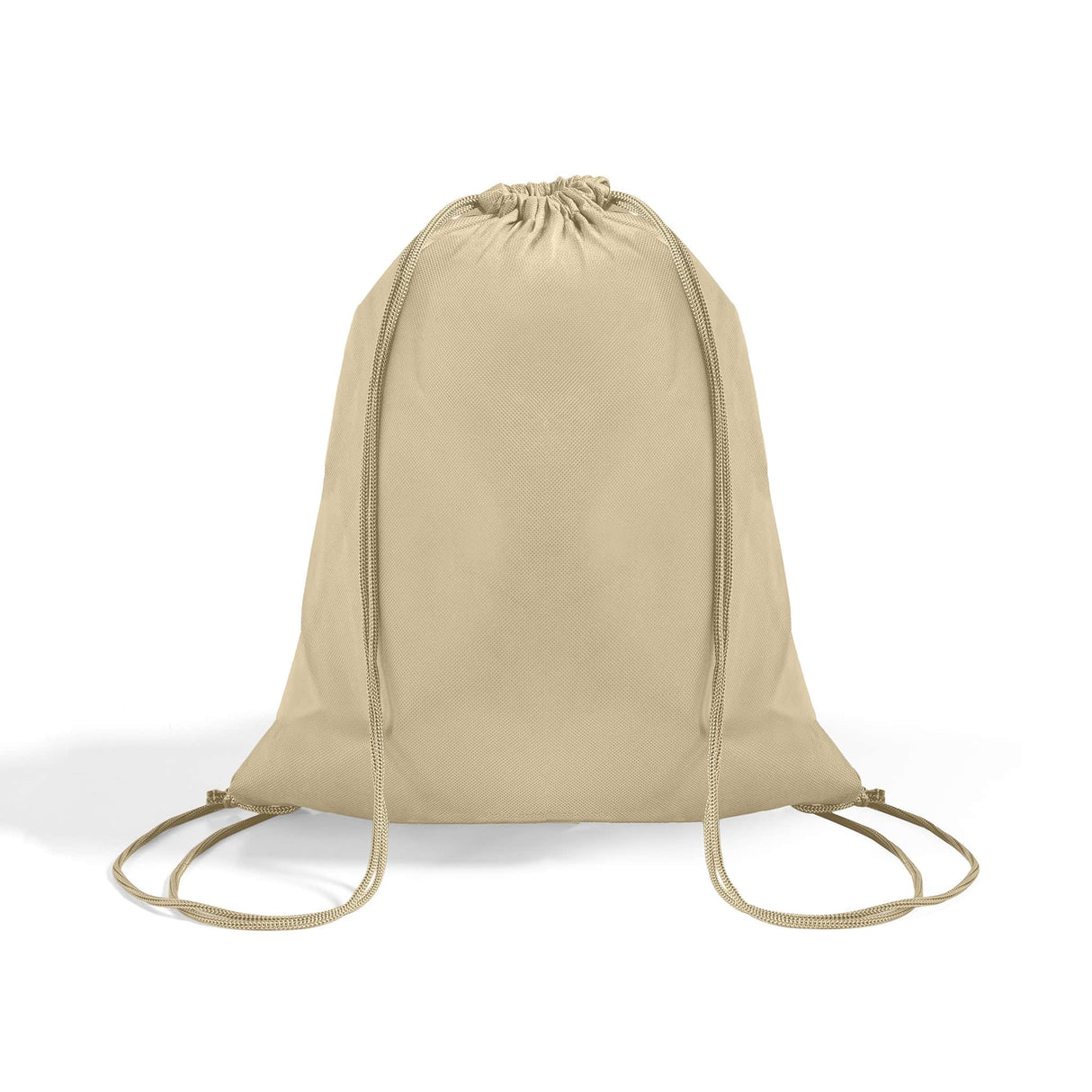 natural non woven drawstring bag