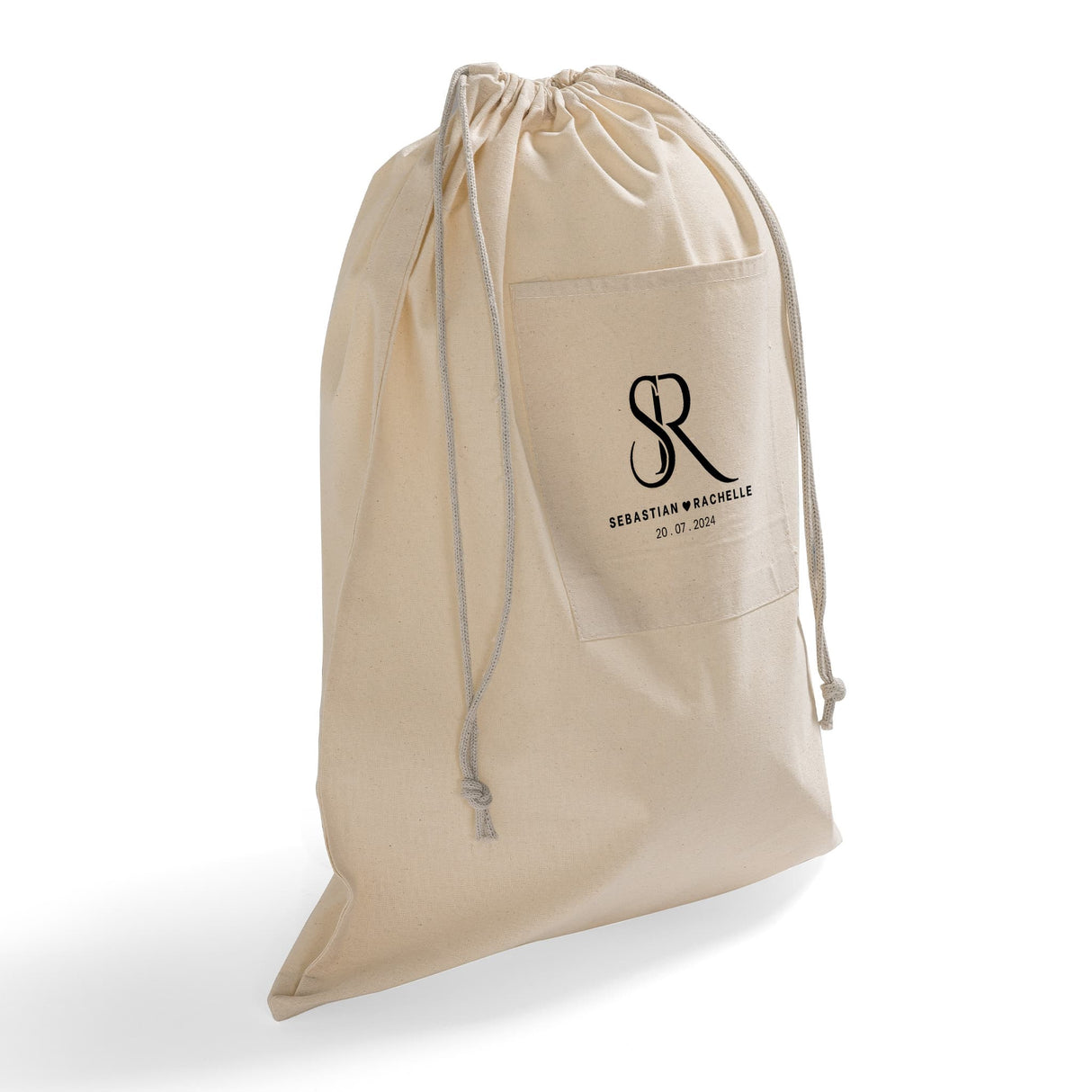 Affordable Drawstring Cotton Laundry Bags Customized - Personalized Laundry Bags With Your Logo - LBP
