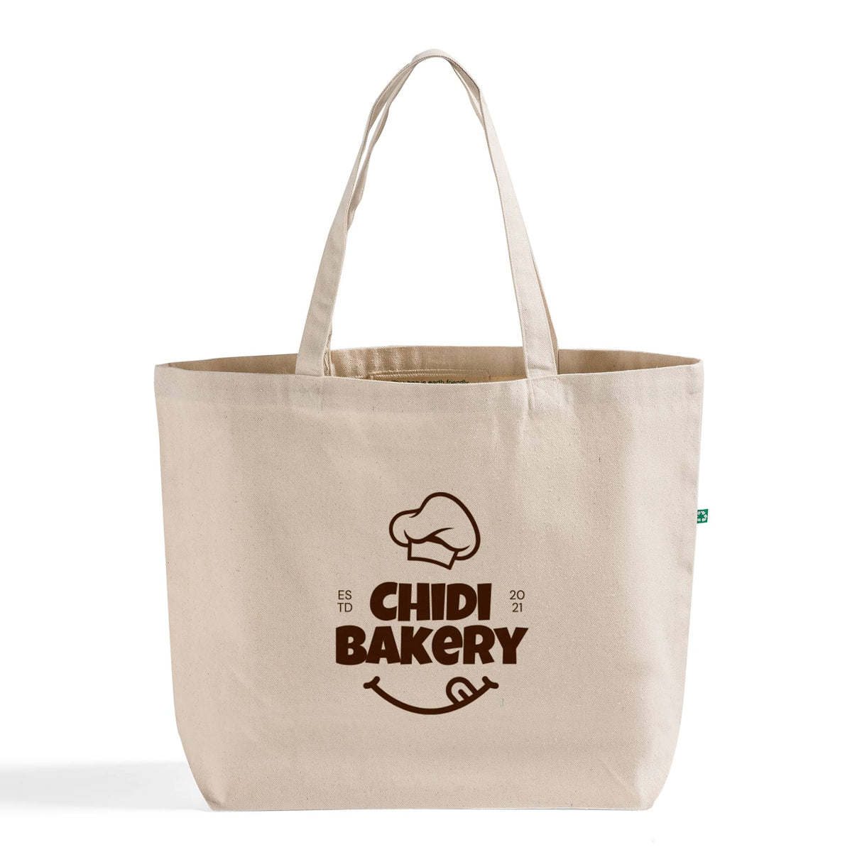 Large Eco Friendly Recycled Cotton Canvas Customized / Personalized Recycled Tote Bags With Your Logo - RC260