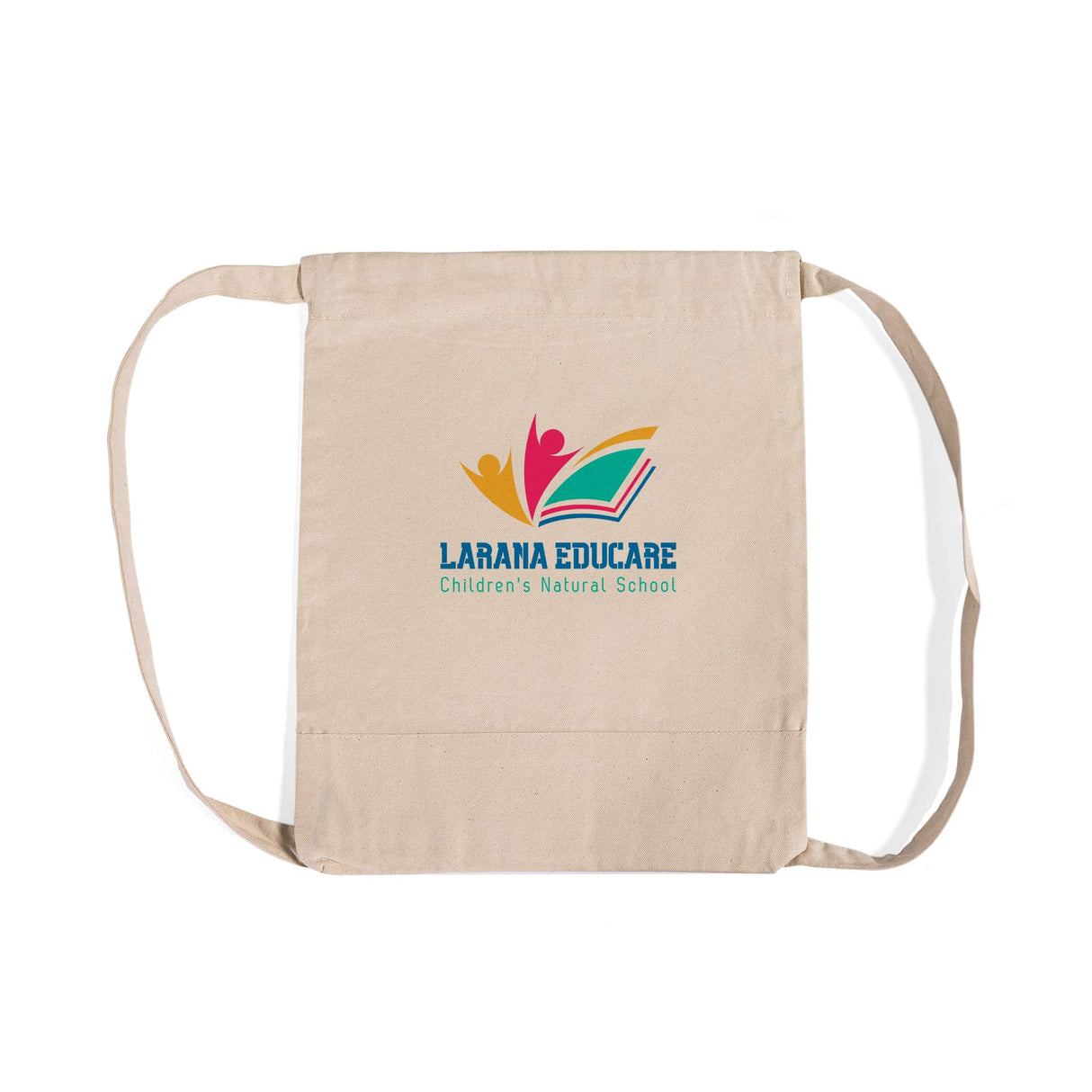 Custom Natural Two Tone Canvas Sport Backpack