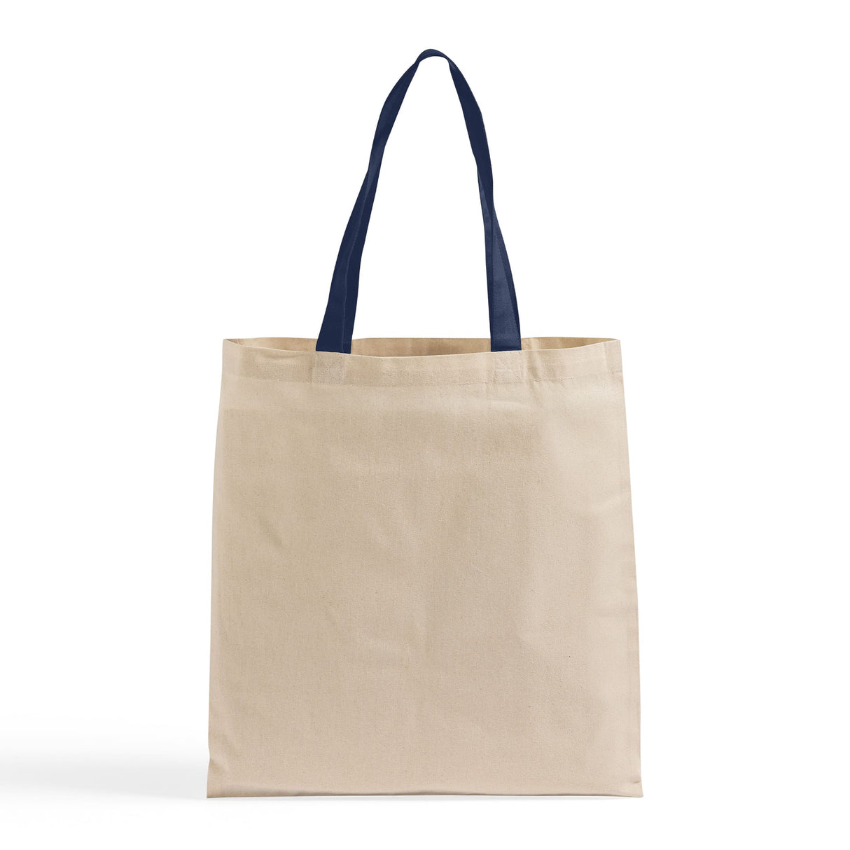 Navy color handle tote bag