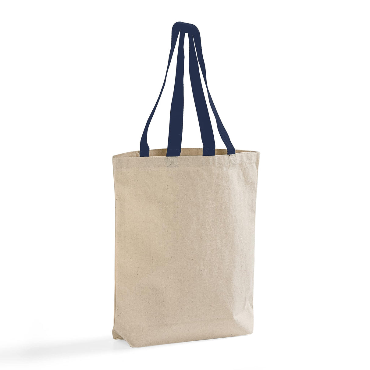 Navy Handle Heavy Canvas Tote Bag