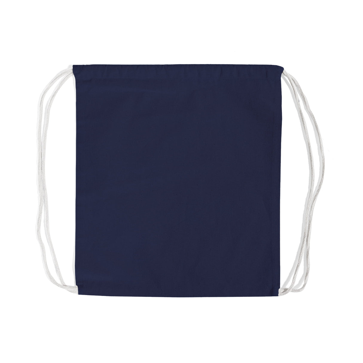 Navy Small Canvas Drawstring Backpack