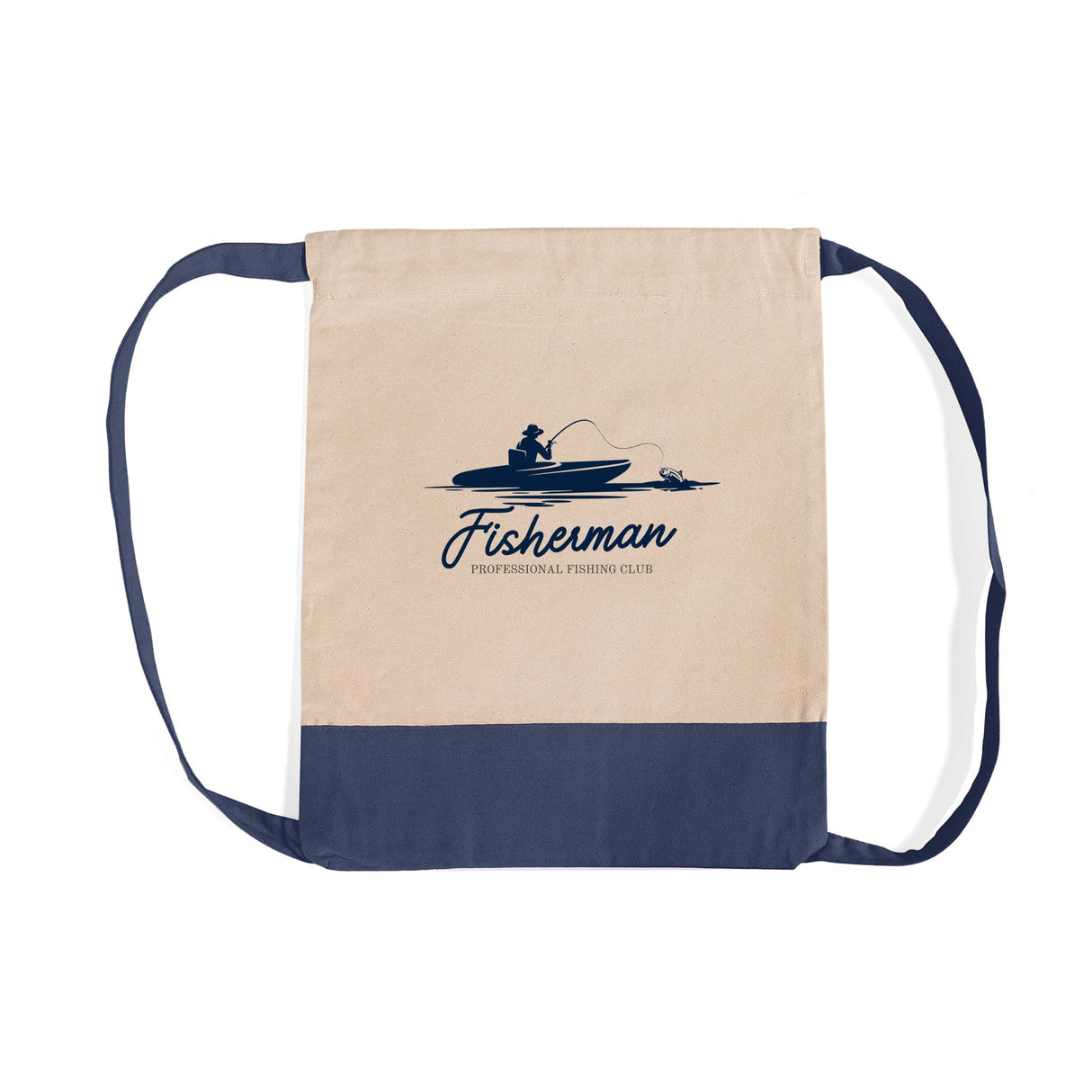 Heavy Canvas Customized Drawstring Bags / Printed Canvas Drawstring Backpack - BPK57