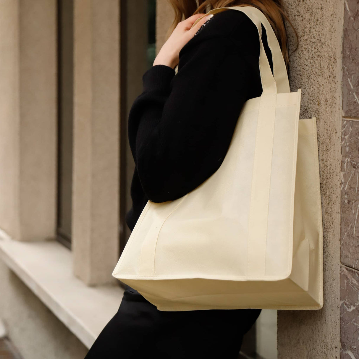 non woven grocery tote bag model