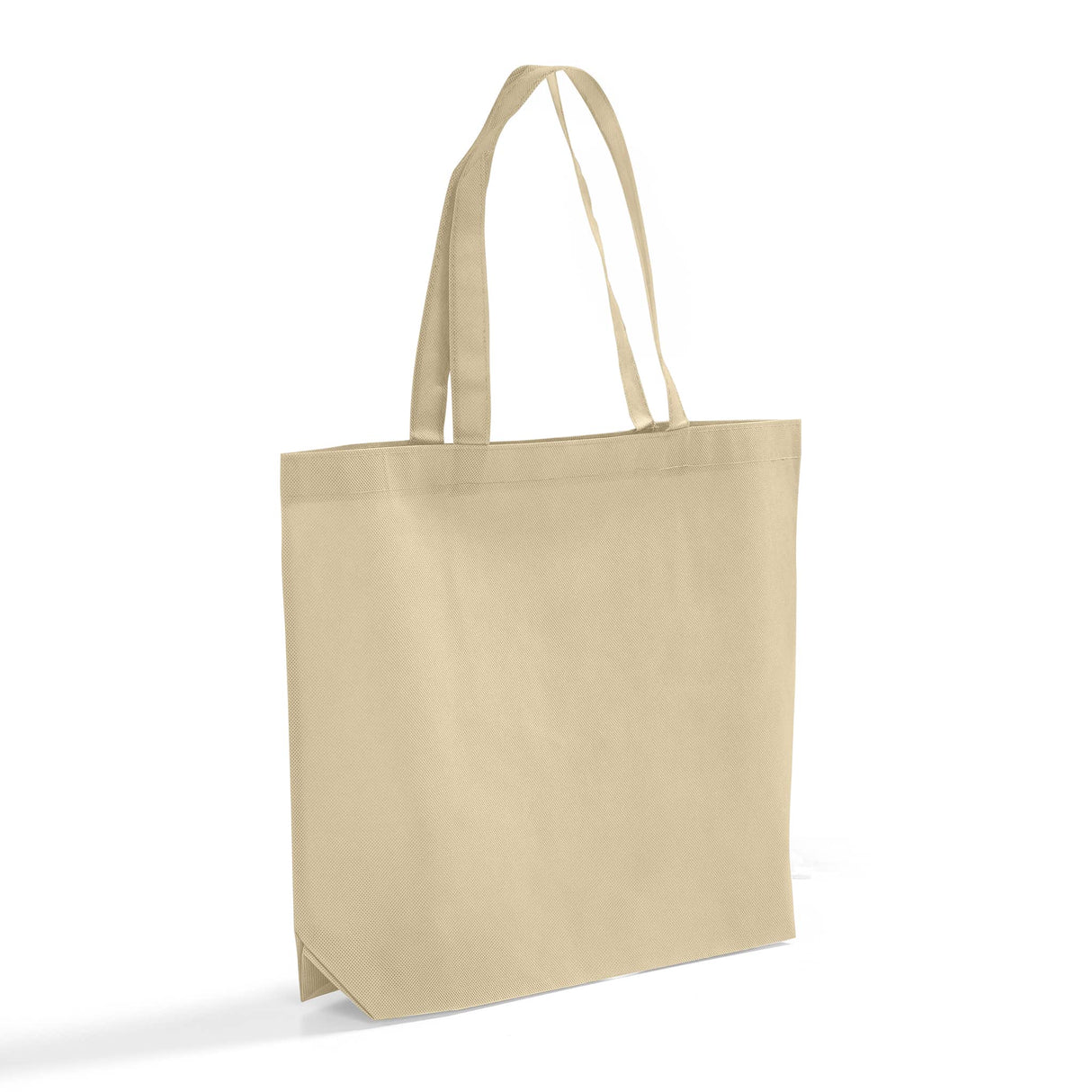 Non Woven Natural Gusseted Tote