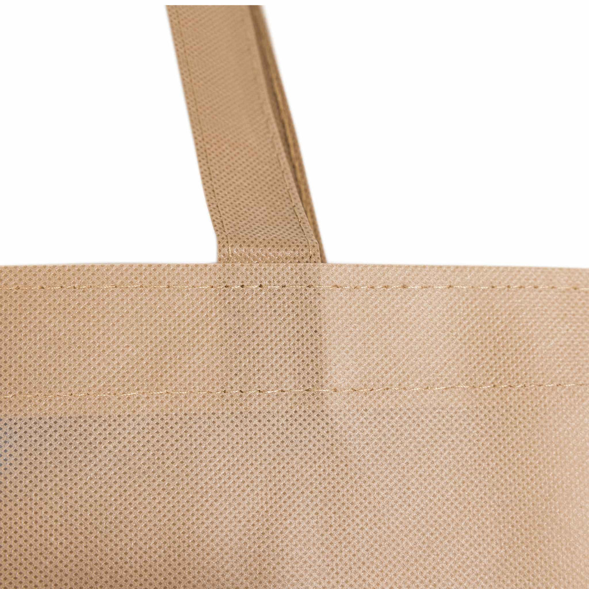 non woven promotional tote handle detail