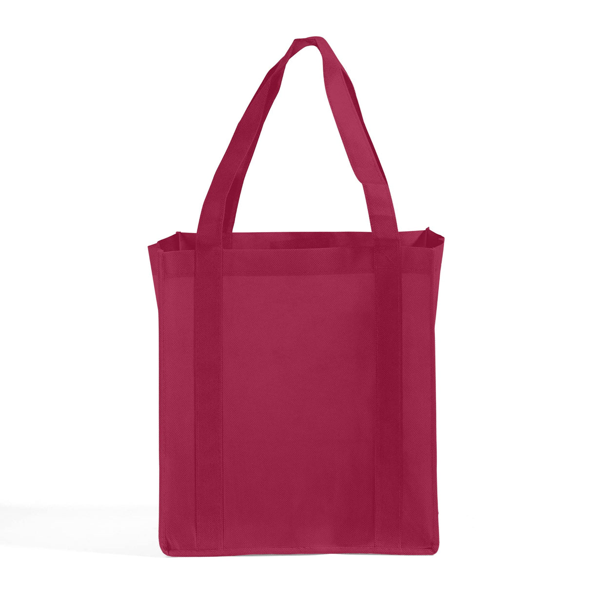non woven reusable maroon tote bag