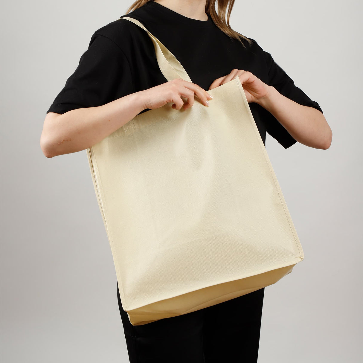 non woven tote bag with gusset model