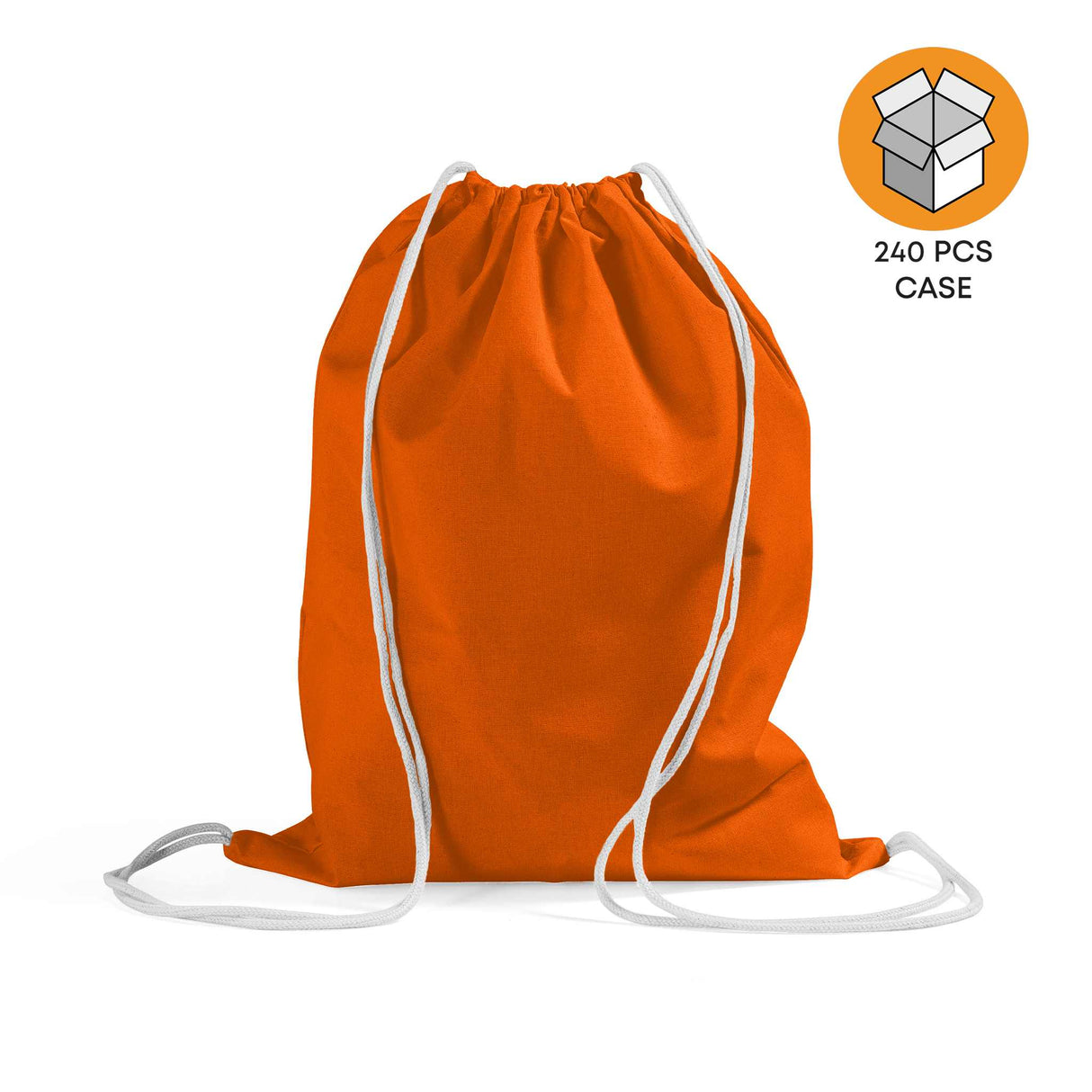 240 ct Economical Sport Cotton Drawstring Bag Cinch Packs - By Case