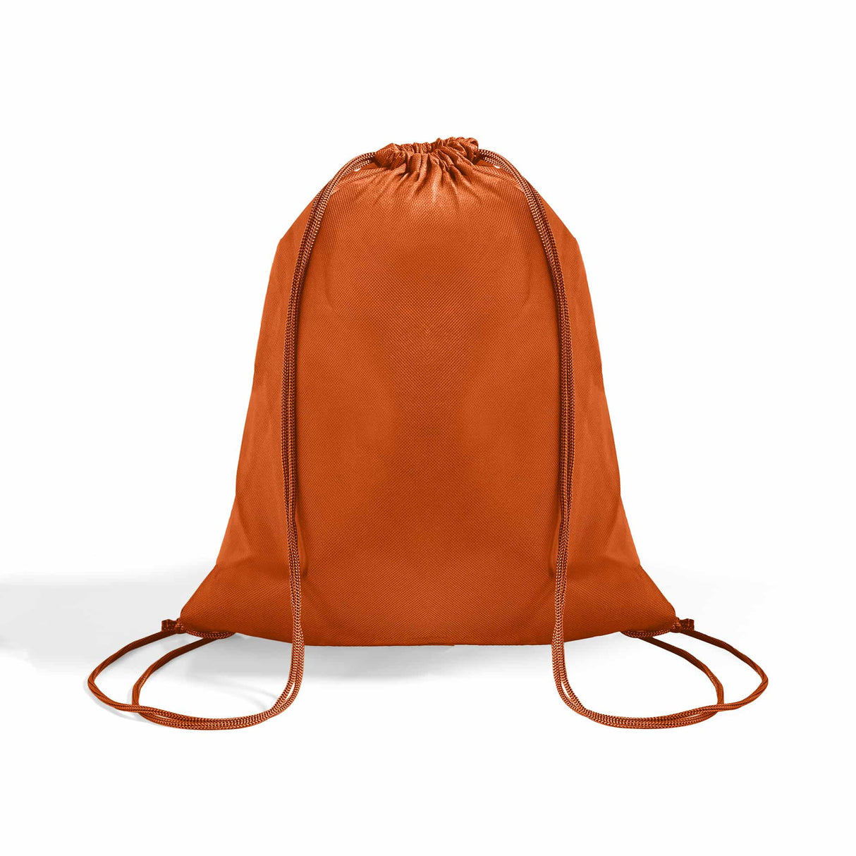 orange non woven drawstring bag