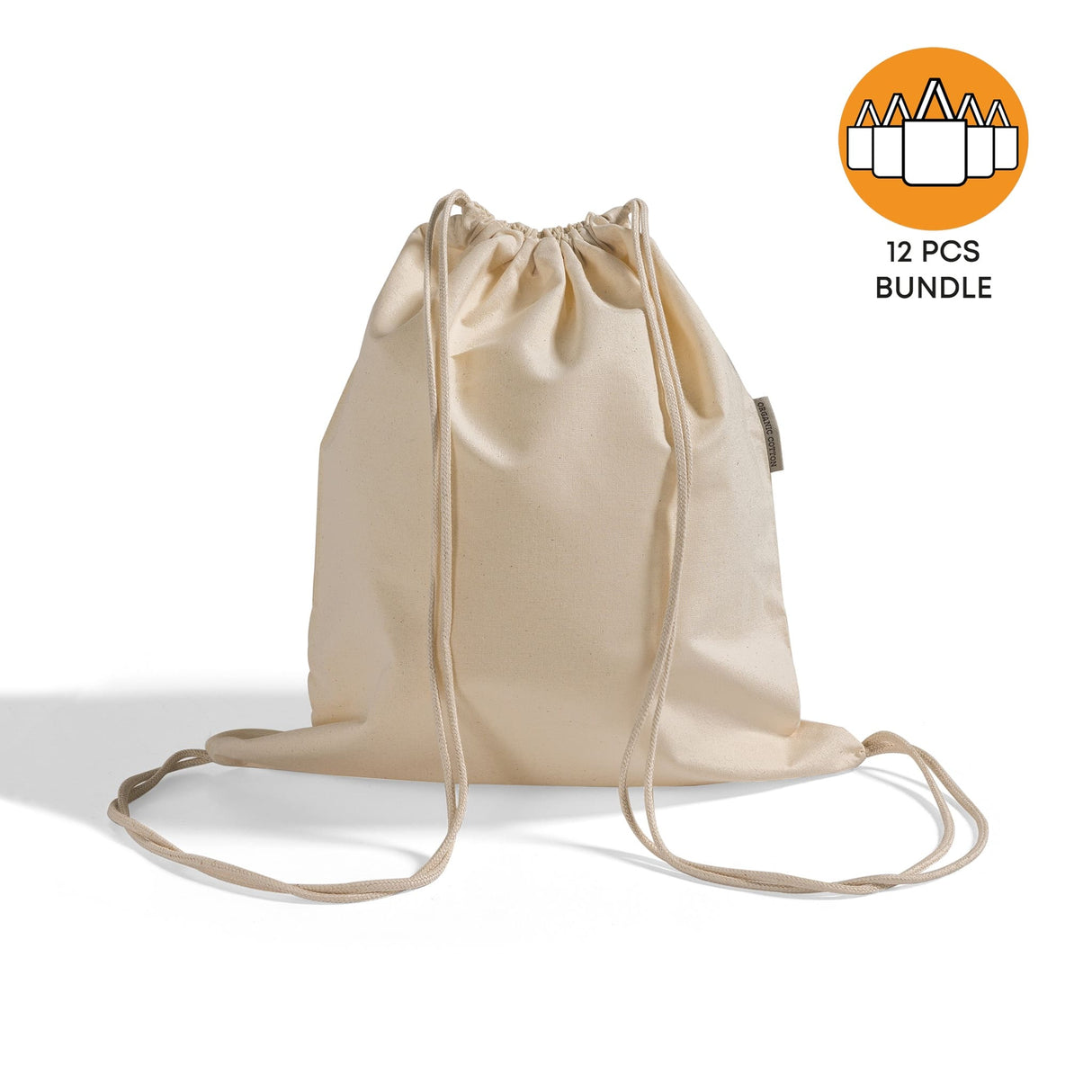 Organic Cotton Canvas Drawstring Bag Bundle