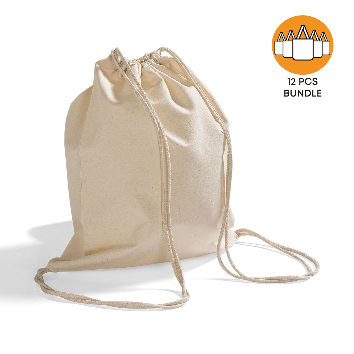 Organic Cotton Canvas Drawstring Bag Bundle