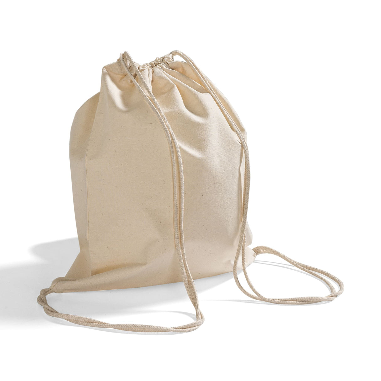organic canvas drawstring bag
