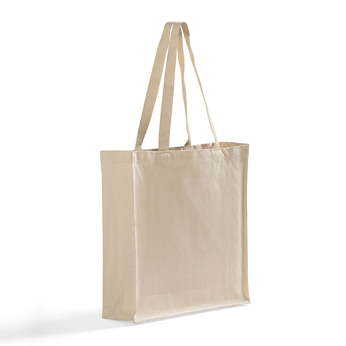 organic canvas self standing tote bag