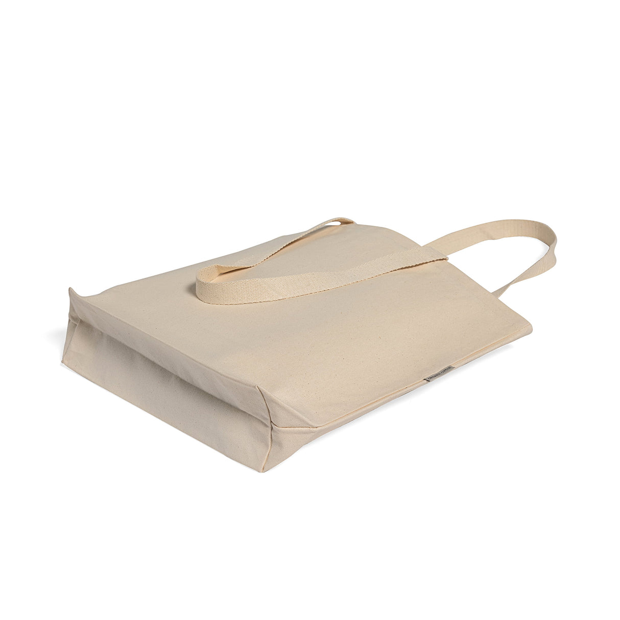 organic canvas shopper tote with gusset