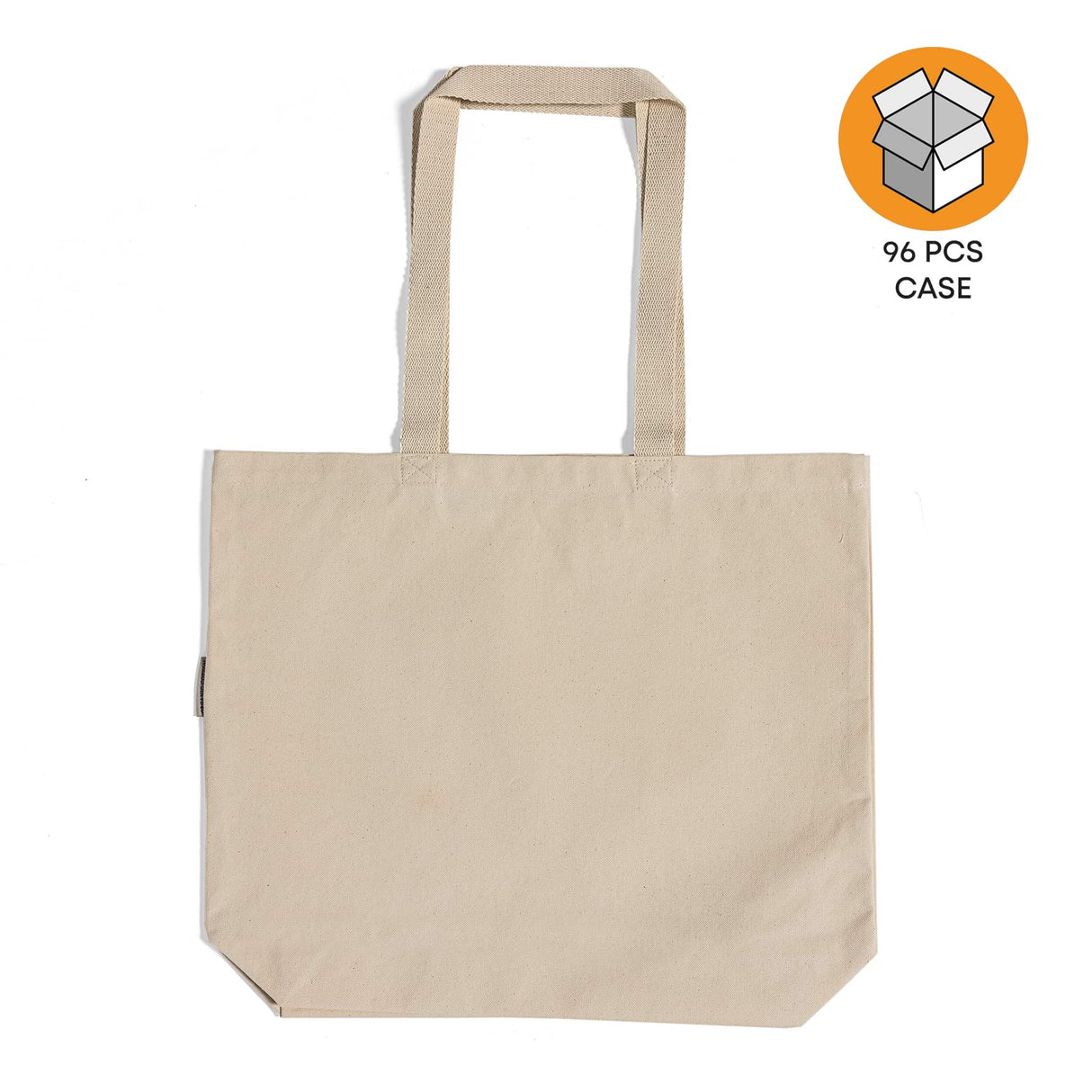 Large Organic Canvas Shopper Tote Case