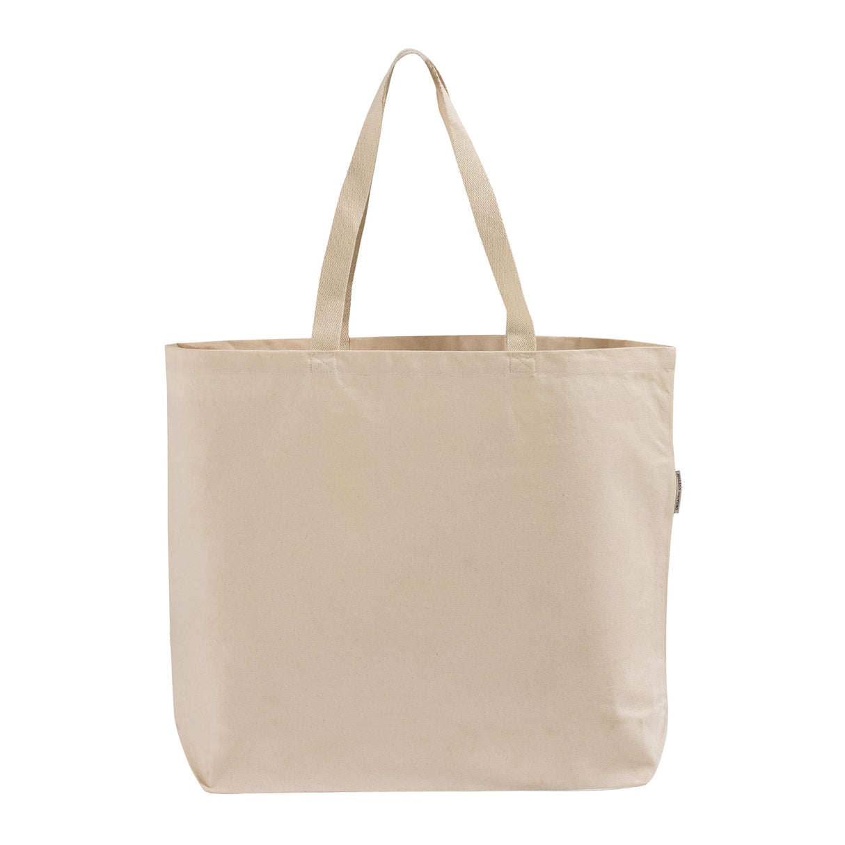 organic canvas shopping tote bag