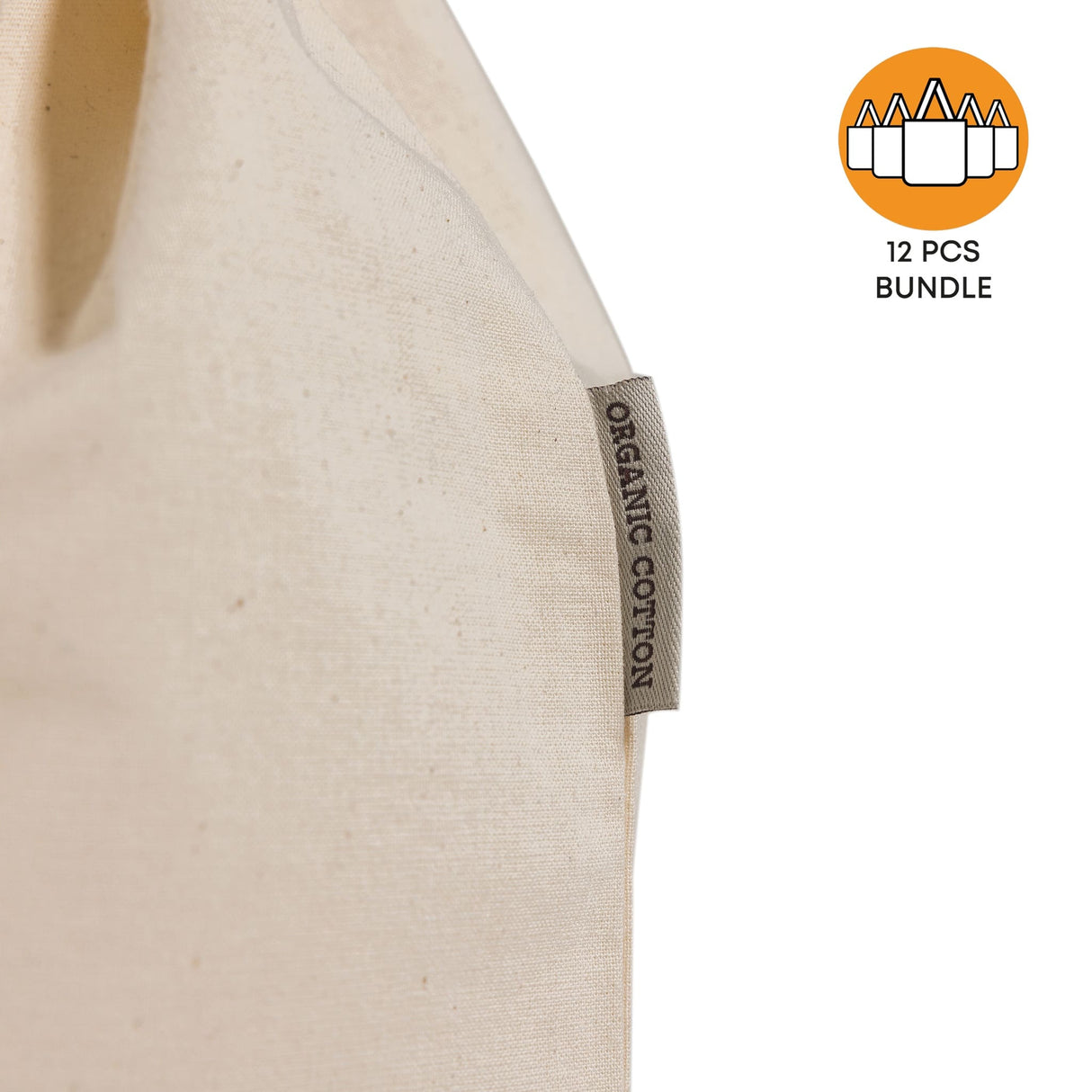 Organic Cotton Canvas Drawstring Bag Bundle