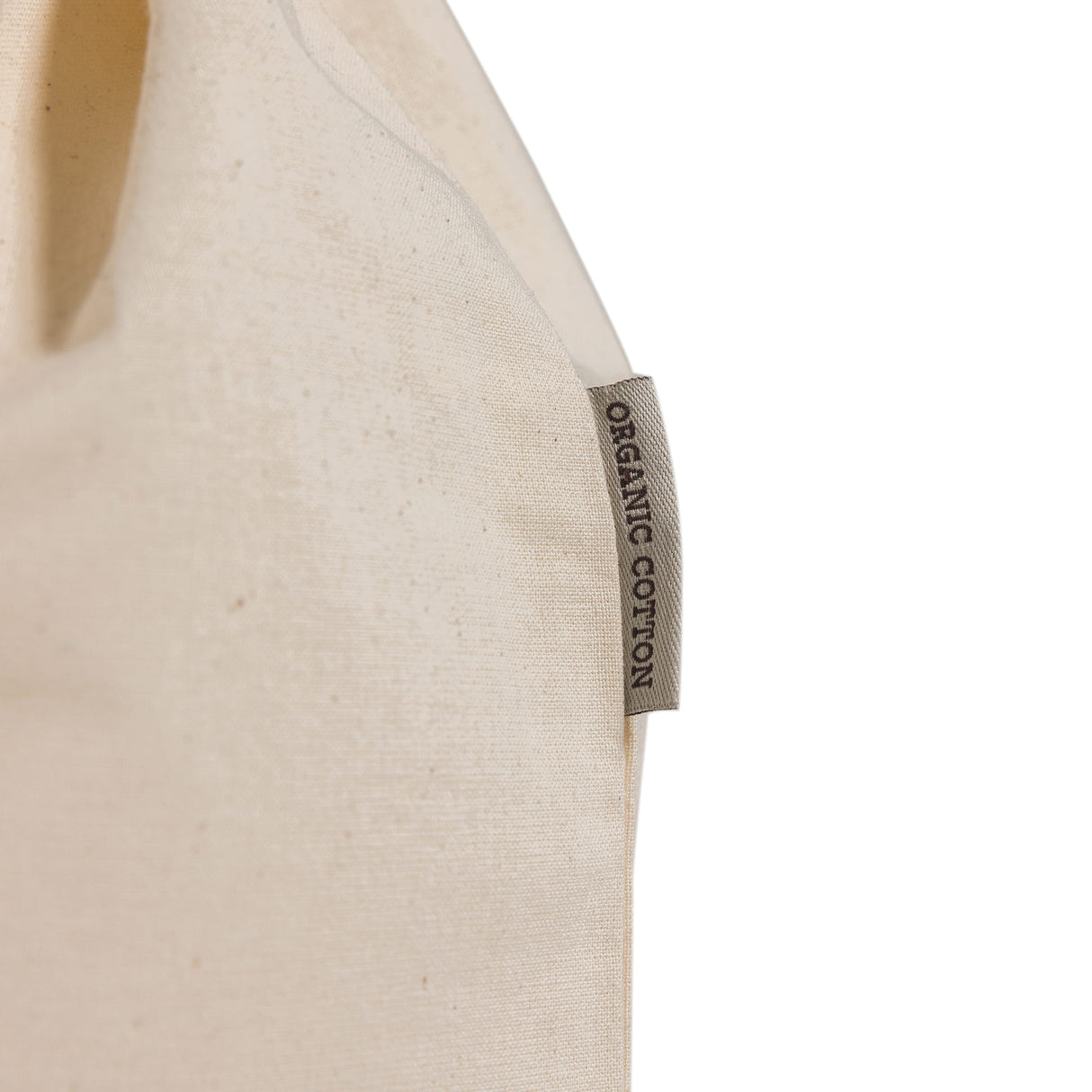 organic cotton canvas backpack detail