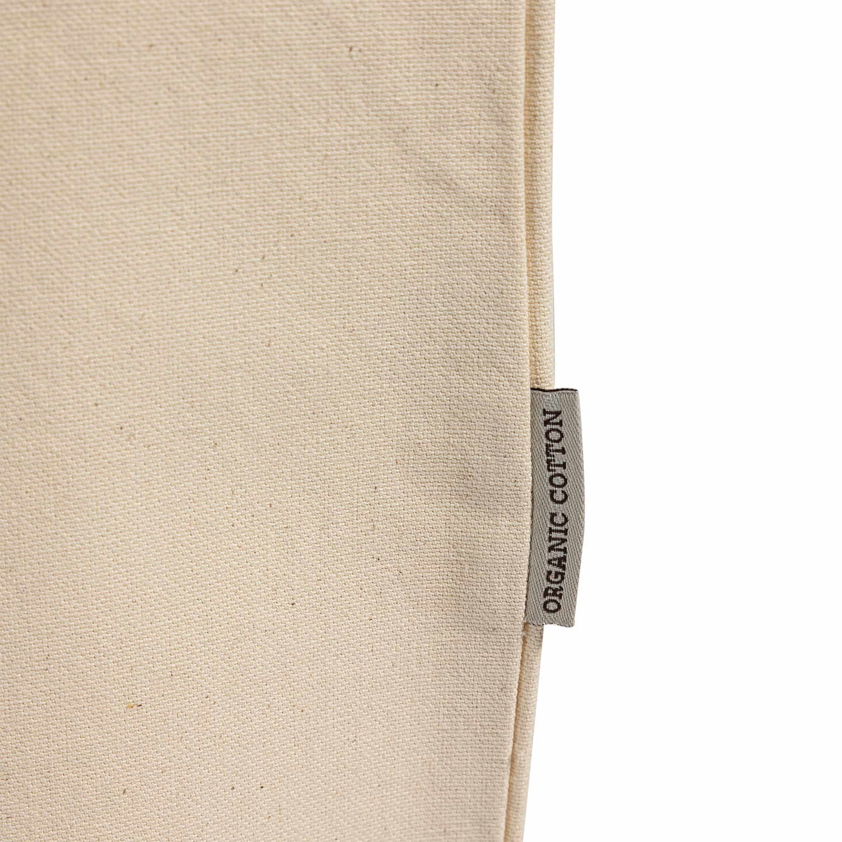organic tote bag detail