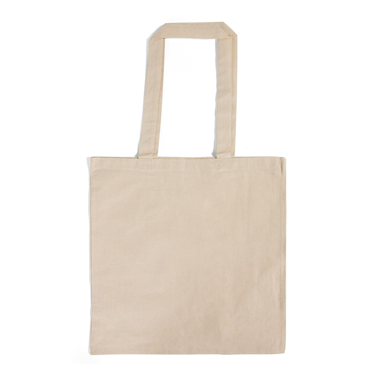Over the shoulder long handle cotton tote