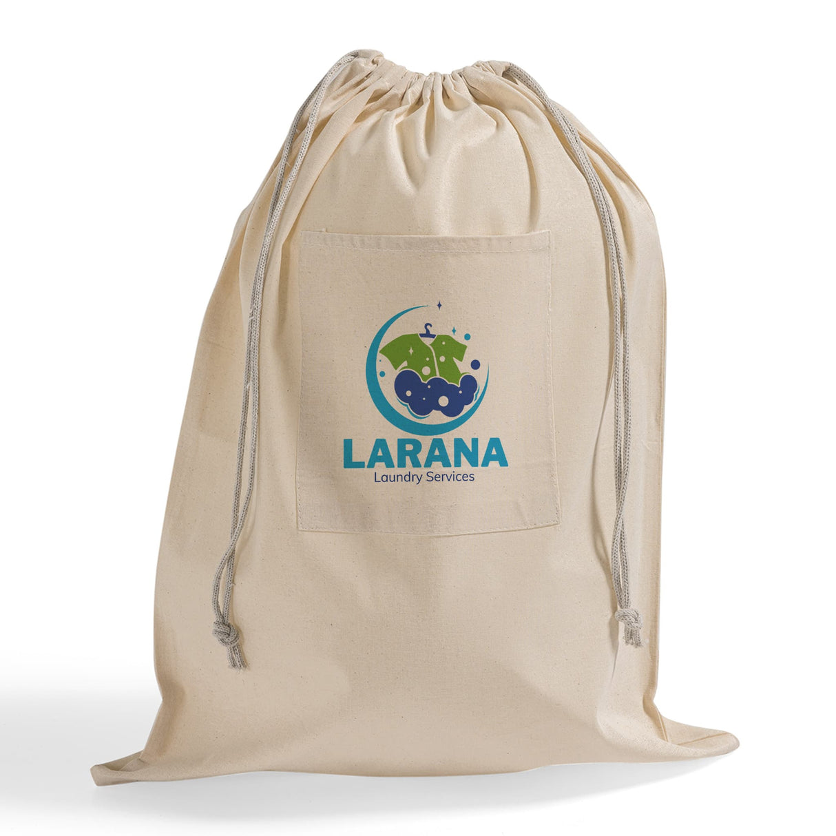 Affordable Drawstring Cotton Laundry Bags Customized - Personalized Laundry Bags With Your Logo - LBP