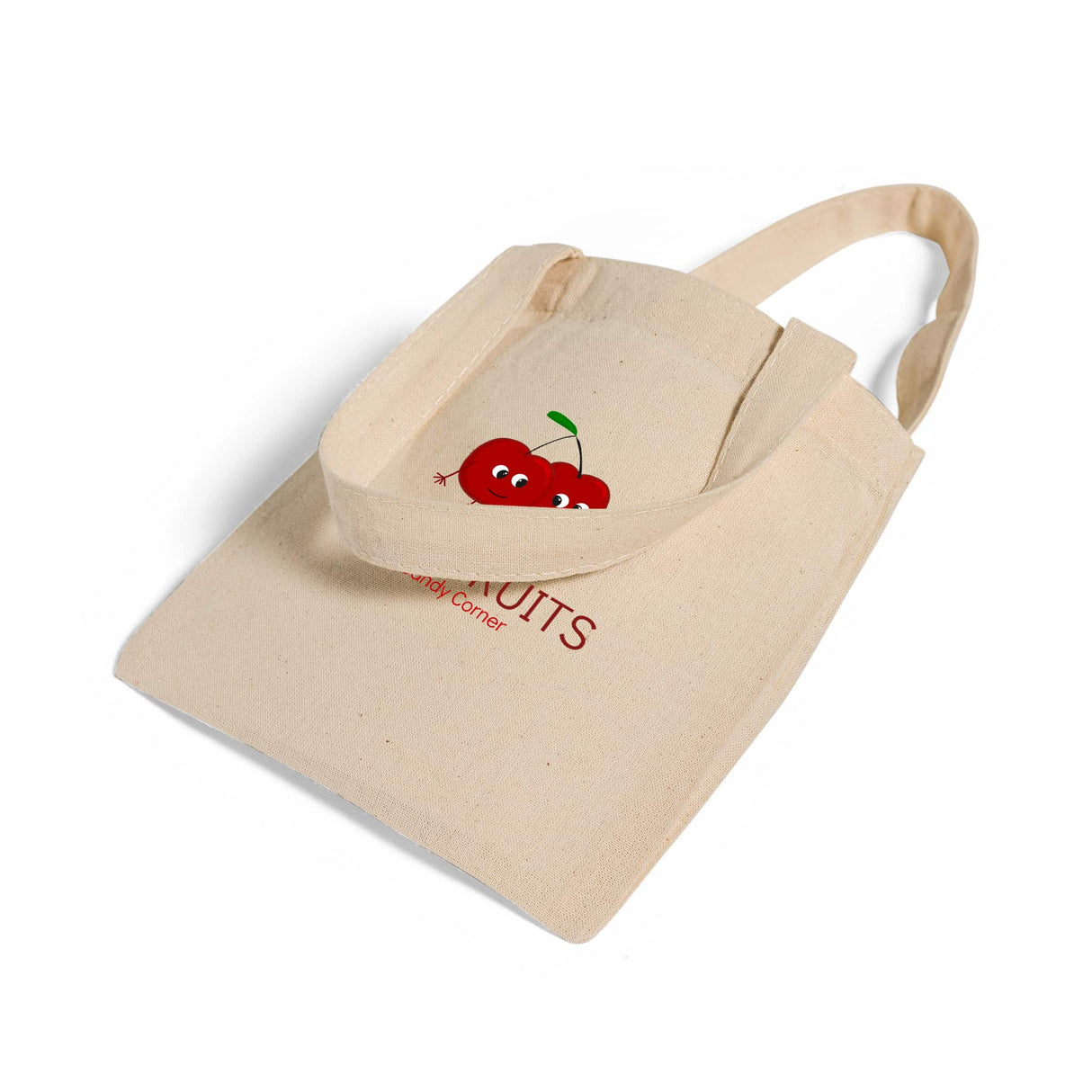6 in Mini Custom Tote Bags 100% Cotton - Personalized Gift Tote Bags