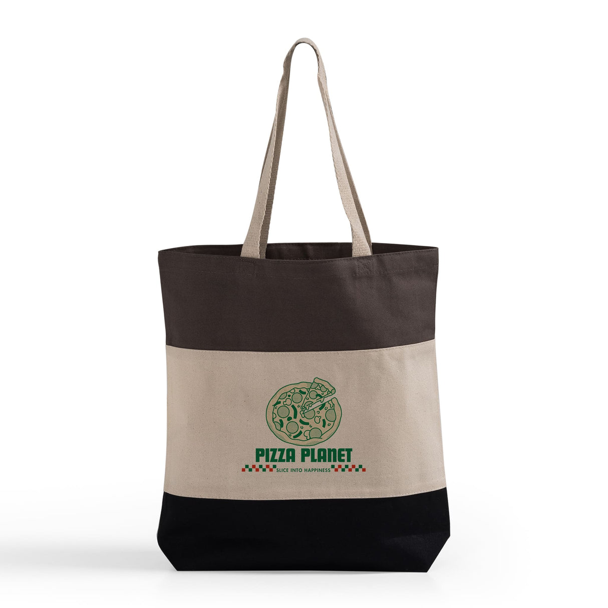 Customized Heavy Canvas Tote Bags Tri-Color - Personalized Tri-Color Tote Bags With Your Logo - TG259