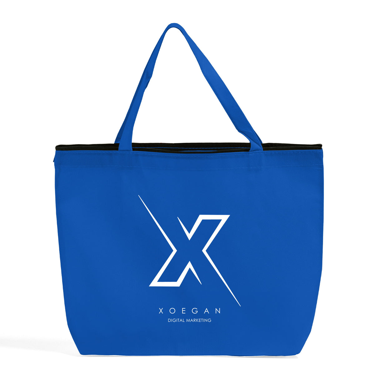 Zippered Promo Convention With Your Logo - Promotional Gusset Tote Bags
