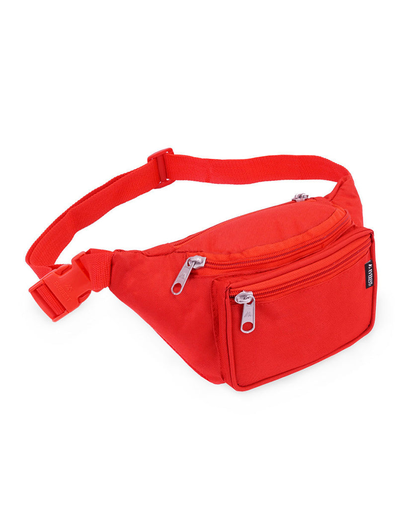 Three Zipper Poly Waist Pack