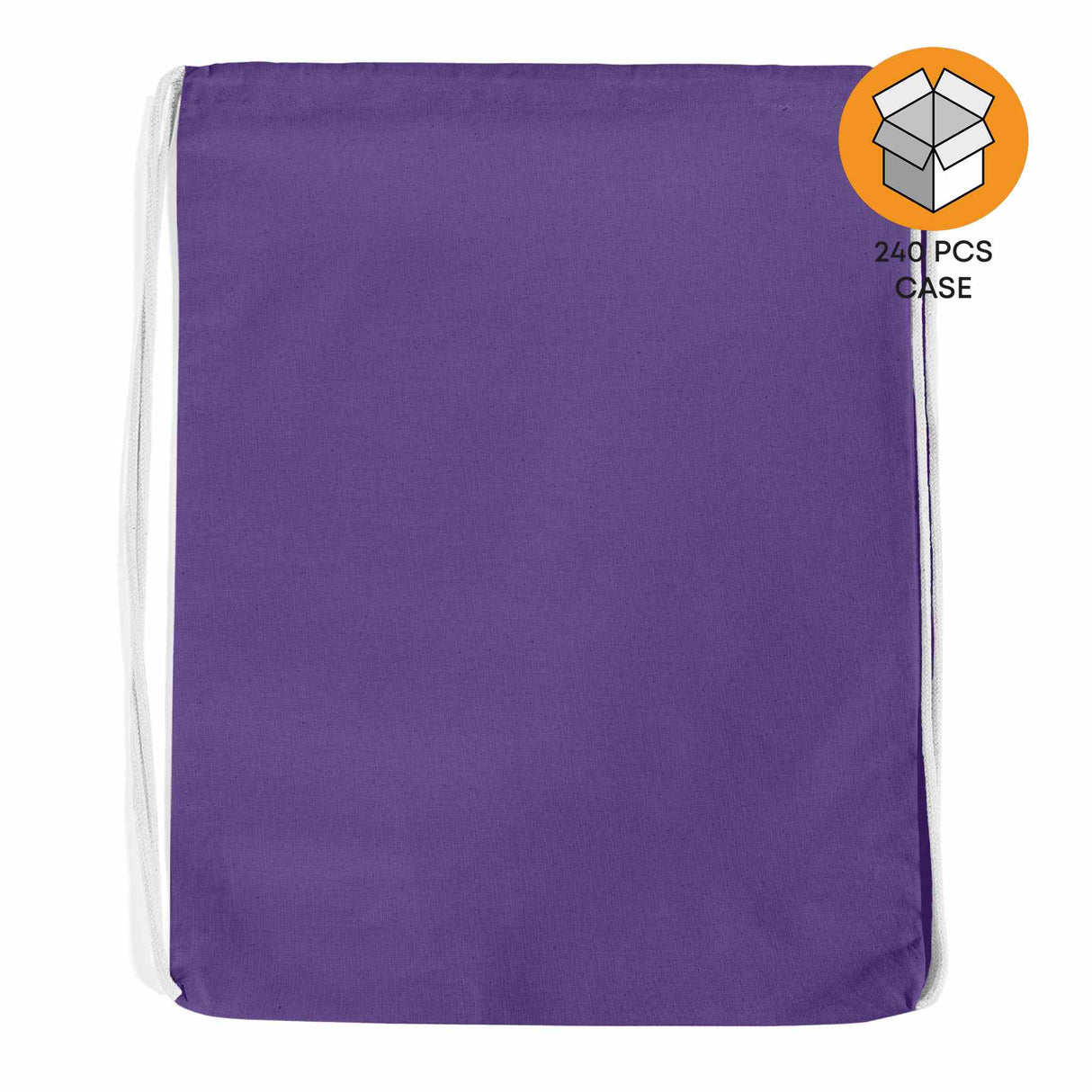 240 ct Economical Sport Cotton Drawstring Bag Cinch Packs - By Case