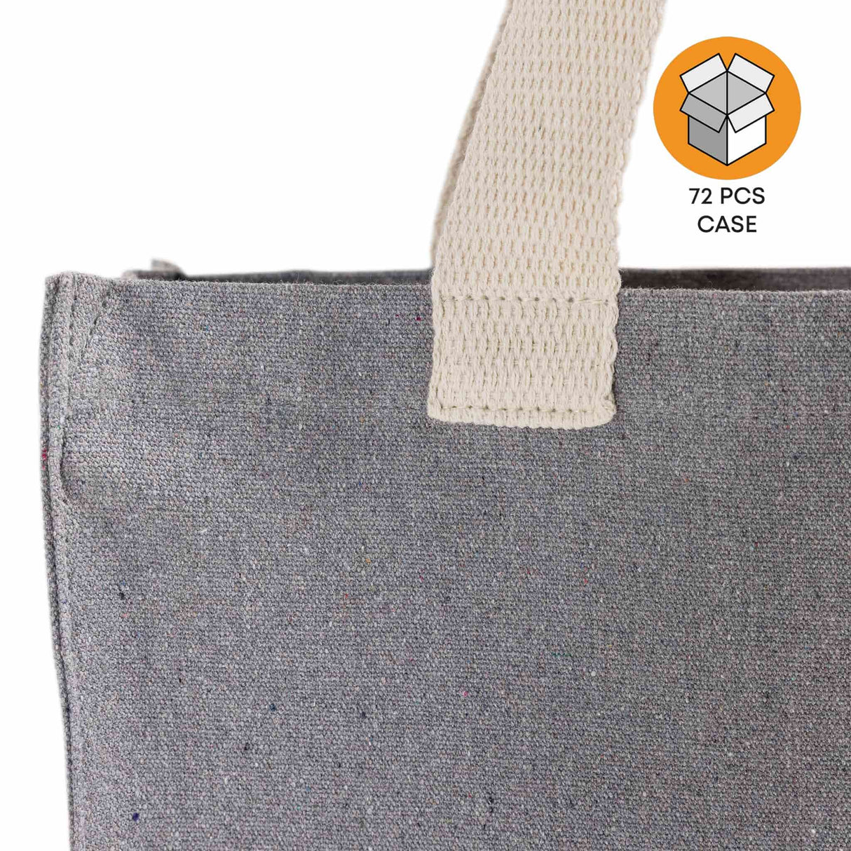 72 ct Recycled Heavy Canvas Tote with Full Gusset - By Case