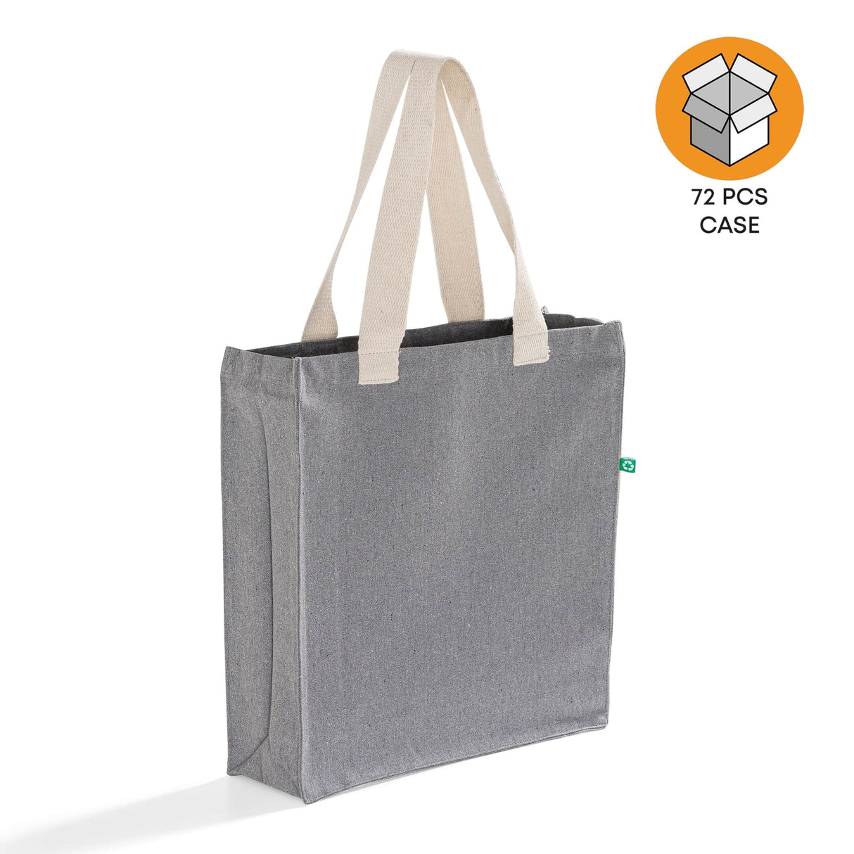 72 ct Recycled Heavy Canvas Tote with Full Gusset - By Case