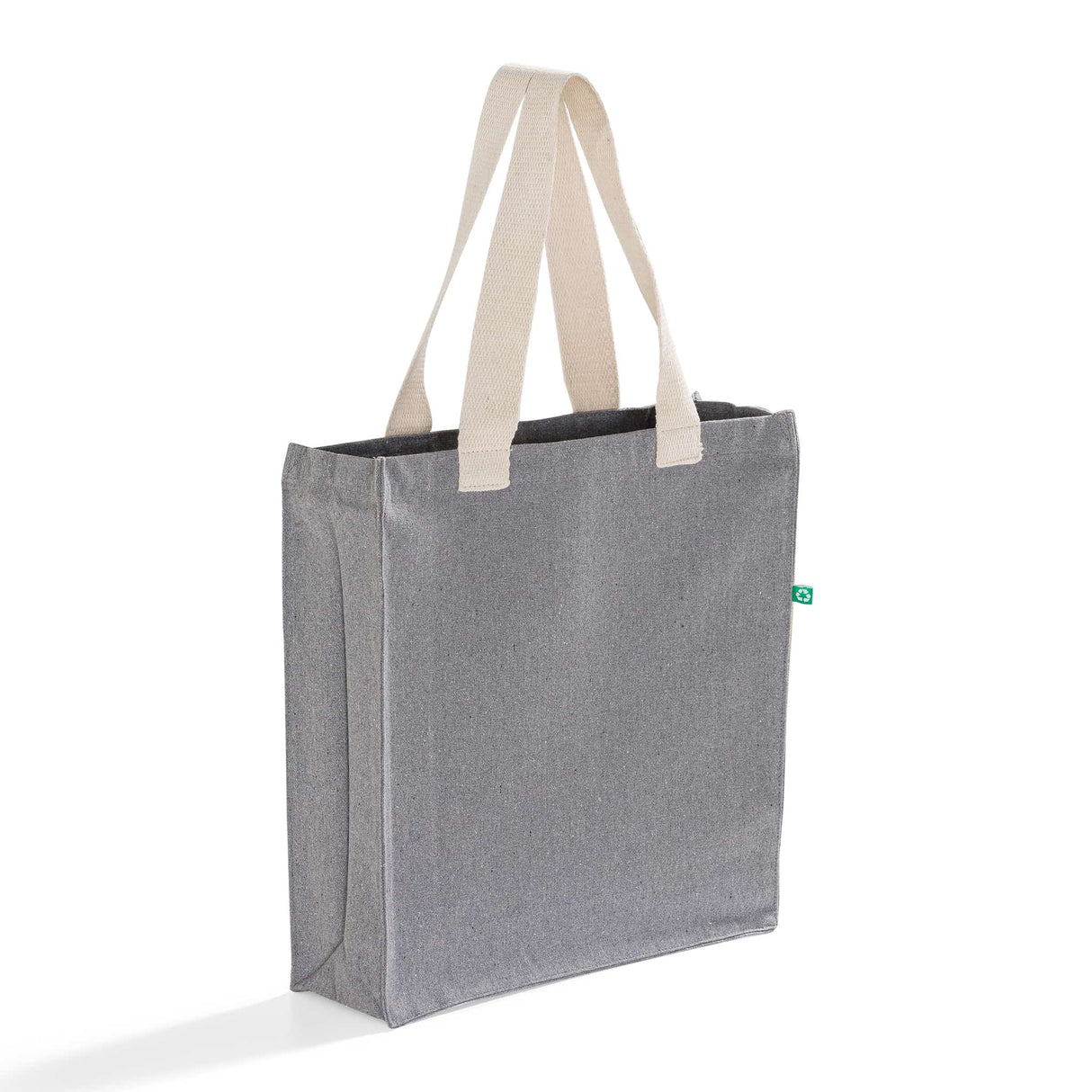 Recycled Ash Grey Tote With Gusset
