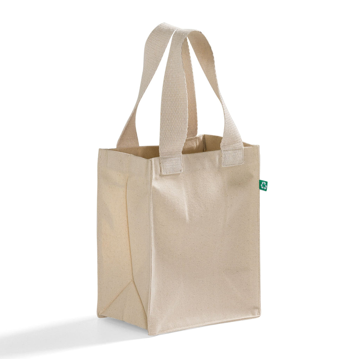 recycled canvas book bag with full gusset