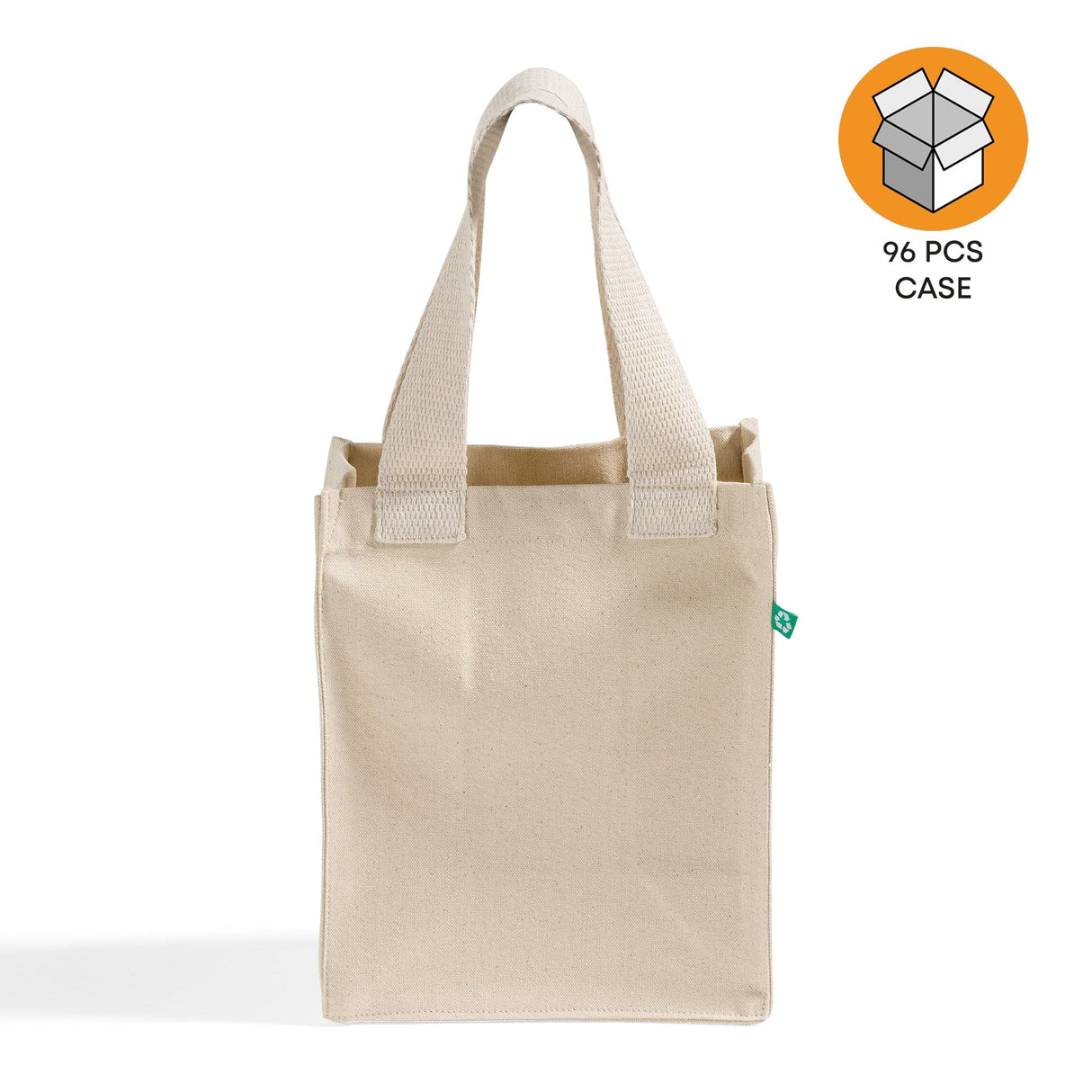 96 ct Recycled Canvas Book Bag with Full Gusset - By Case