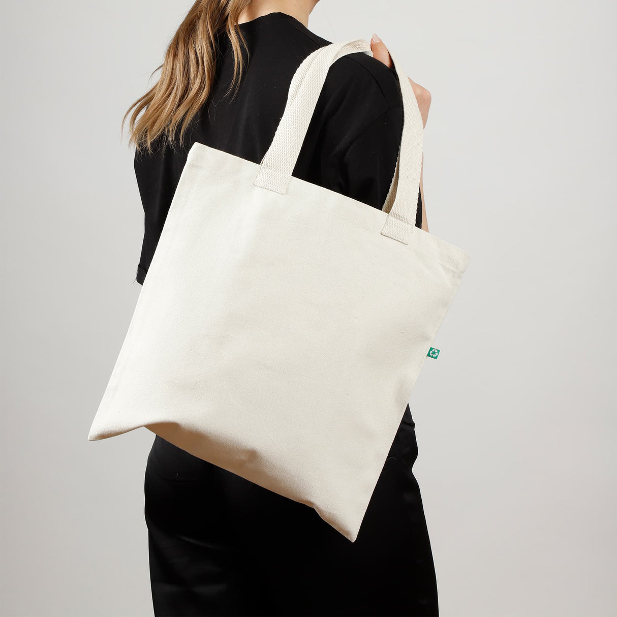 recycled canvas flat tote model