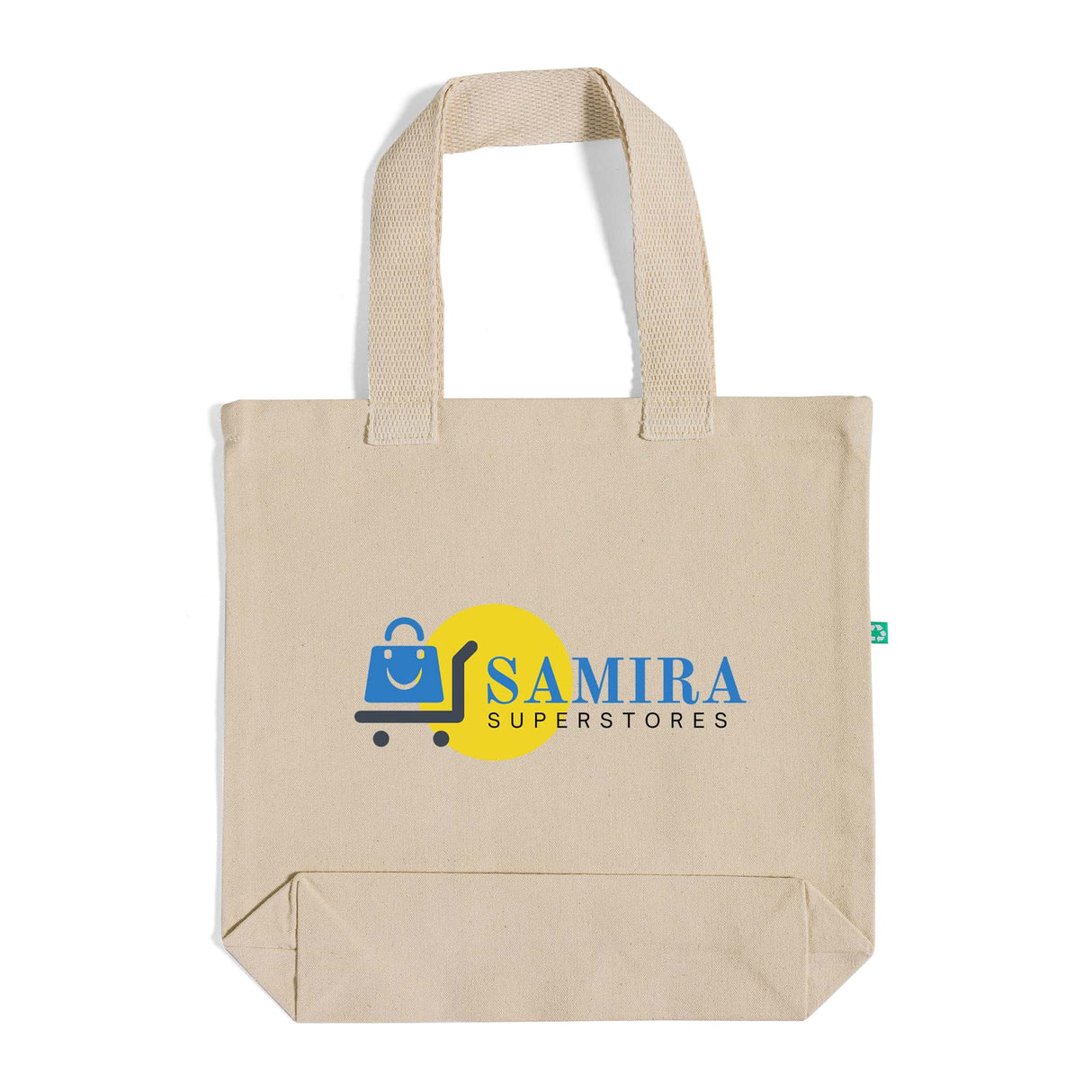 Custom Recycled Canvas Tote Bag With Bottom Gusset - Recycled Canvas Tote Bags With Your Logo - RC870