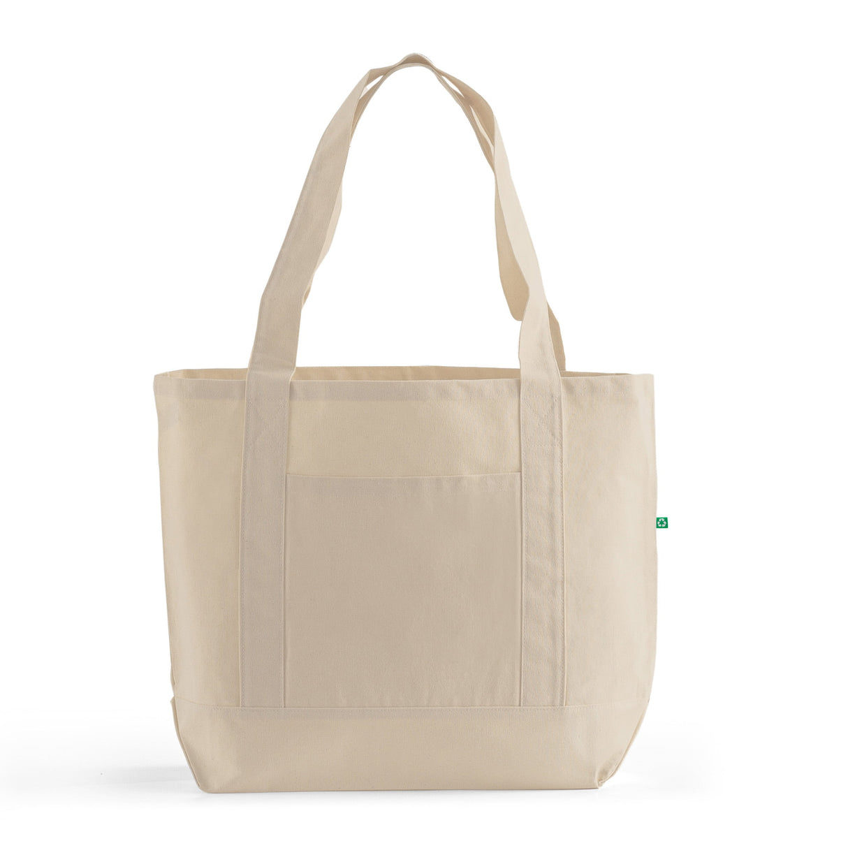 recycled canvas shopping tote bag