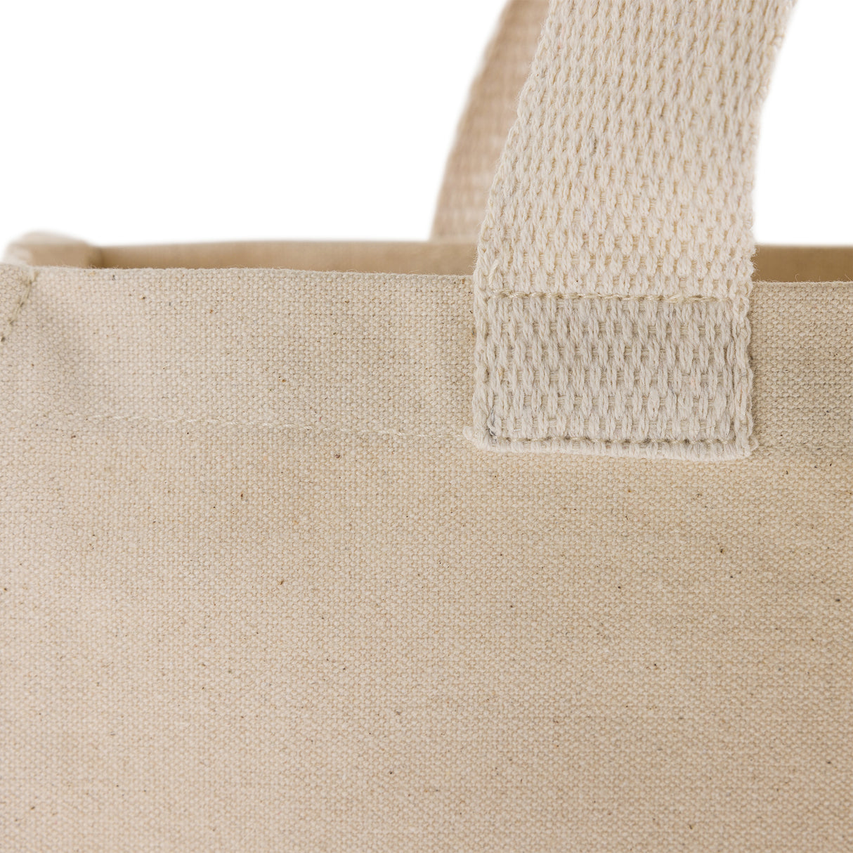 Recycled Heavy Canvas Tote Handle Detail