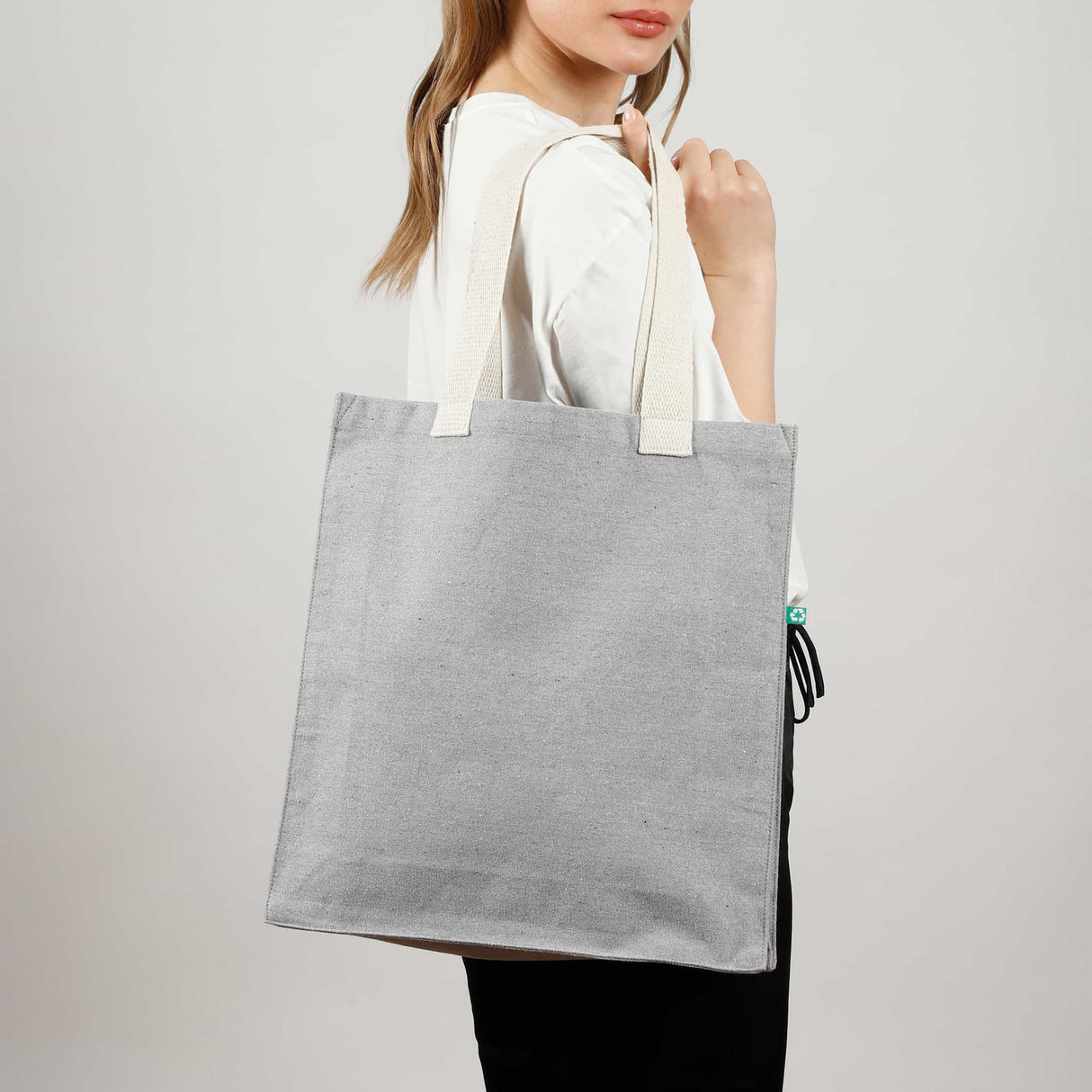 Recycled Heavy Canvas Tote Bag Model