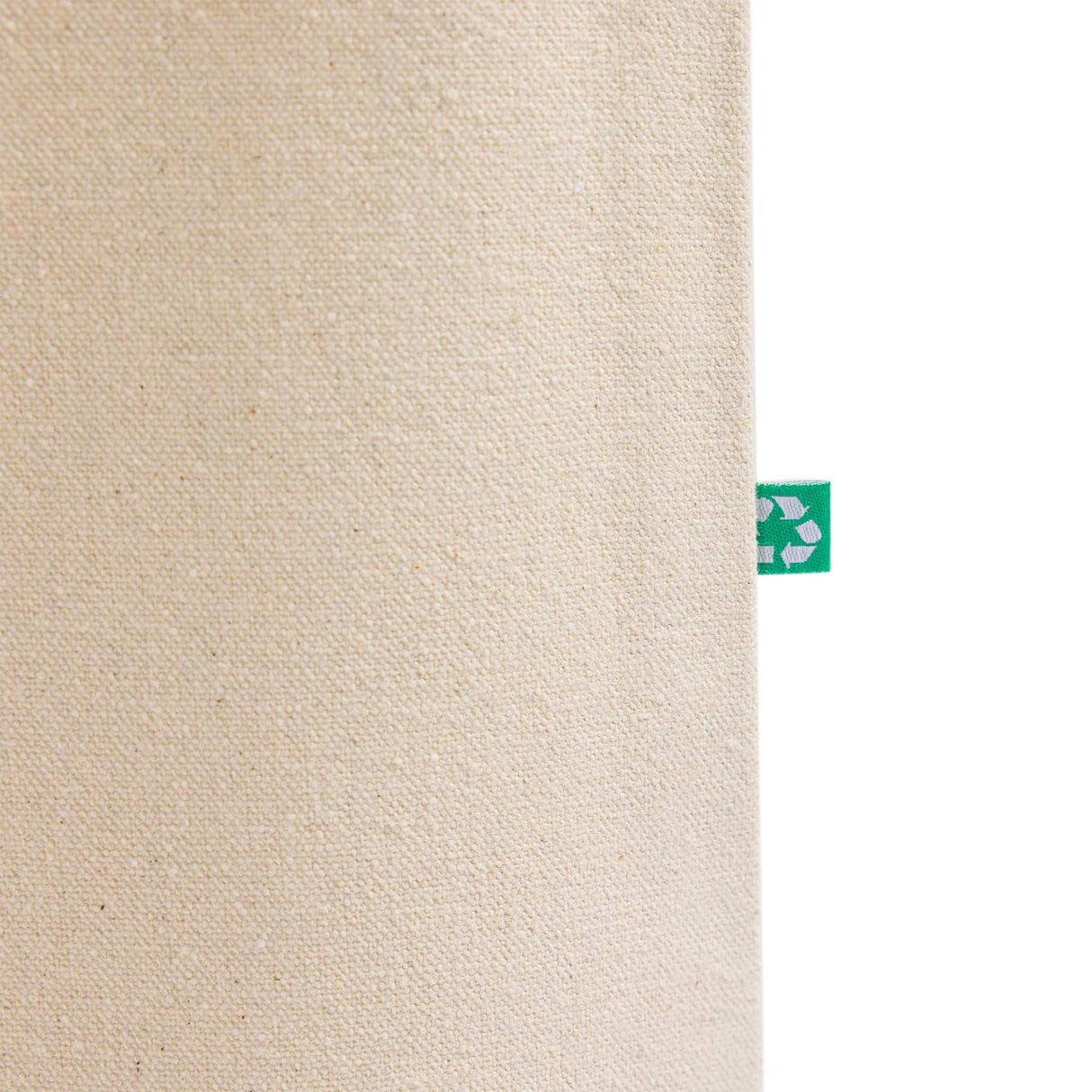 recycled natural canvas tote with bottom gusset